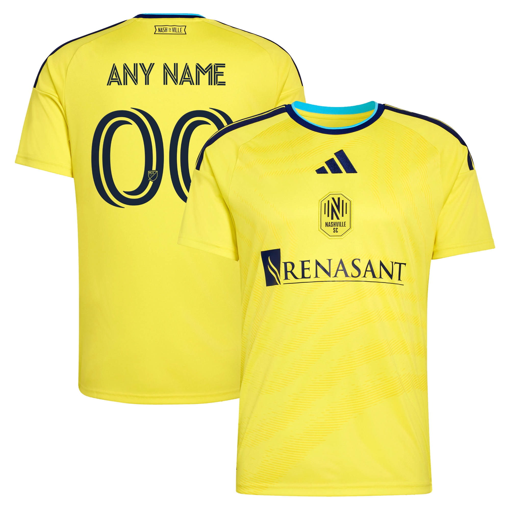 Nashville SC 2026 The Reverb Kit Custom Jersey - Yellow