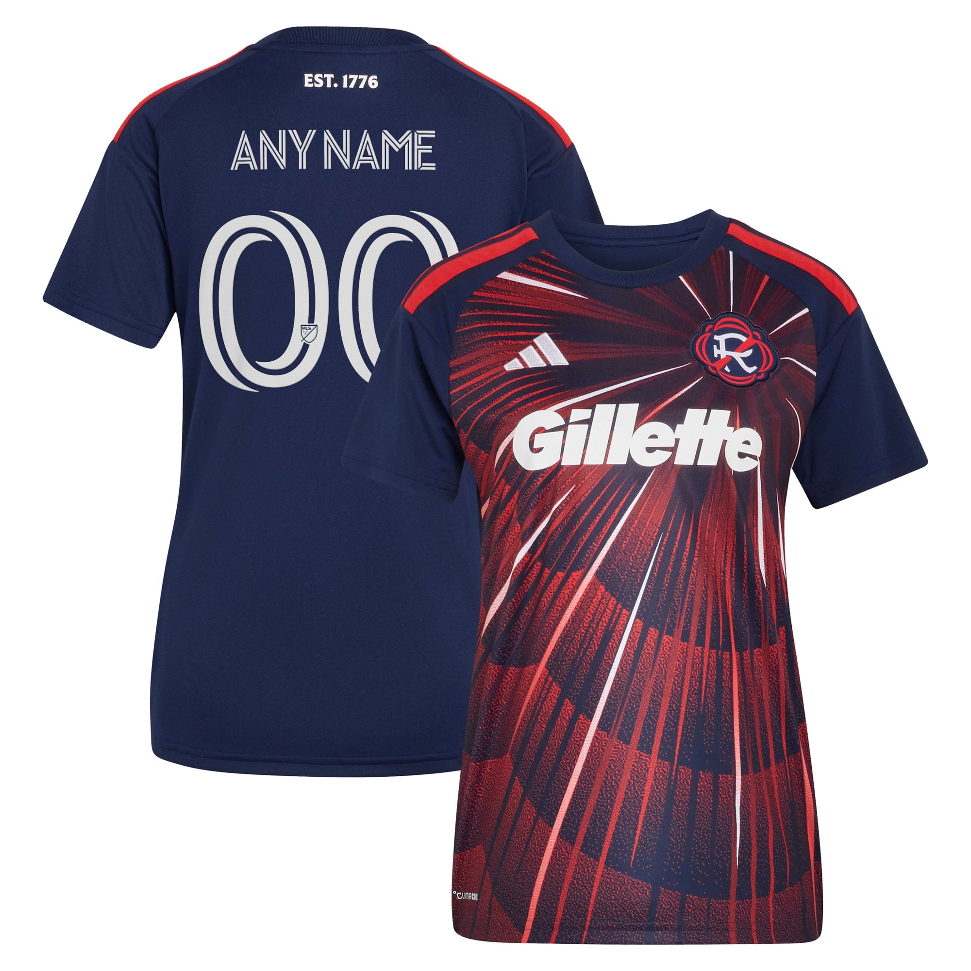  New England Revolution Women's 2026 Independence Day Custom Jersey - Blue
