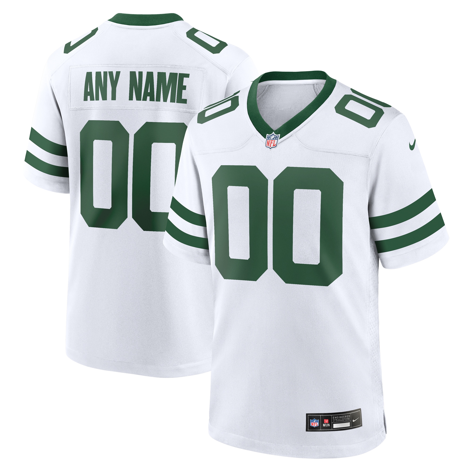  New York Jets Custom Game Jersey - Legacy White