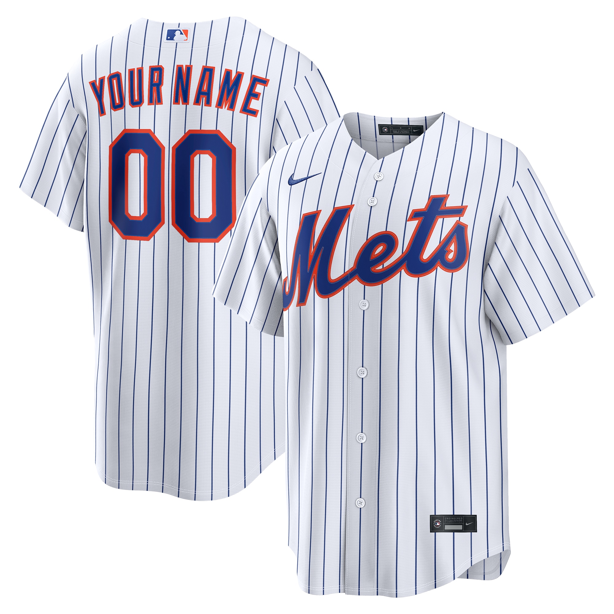  New York Mets Home Custom Jersey