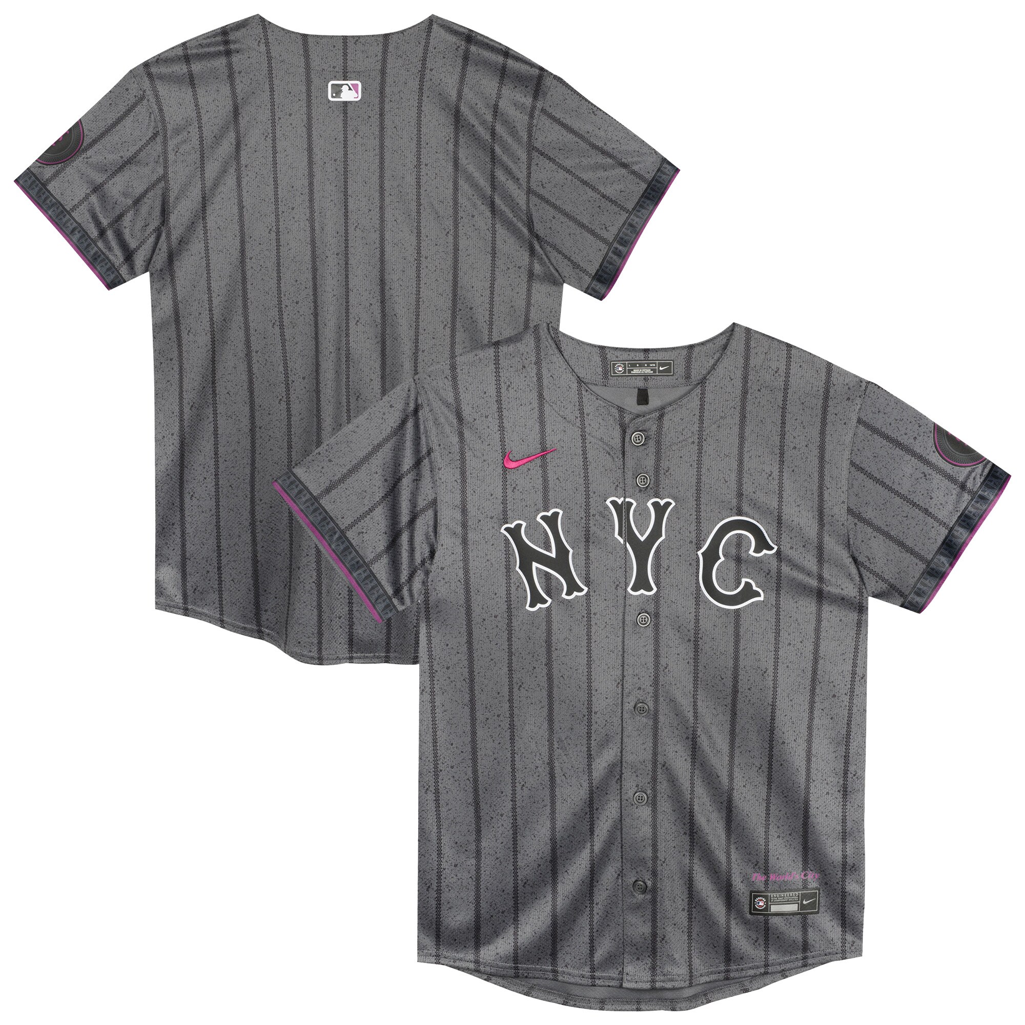 New York Mets Preschool City Connect Jersey - Gray