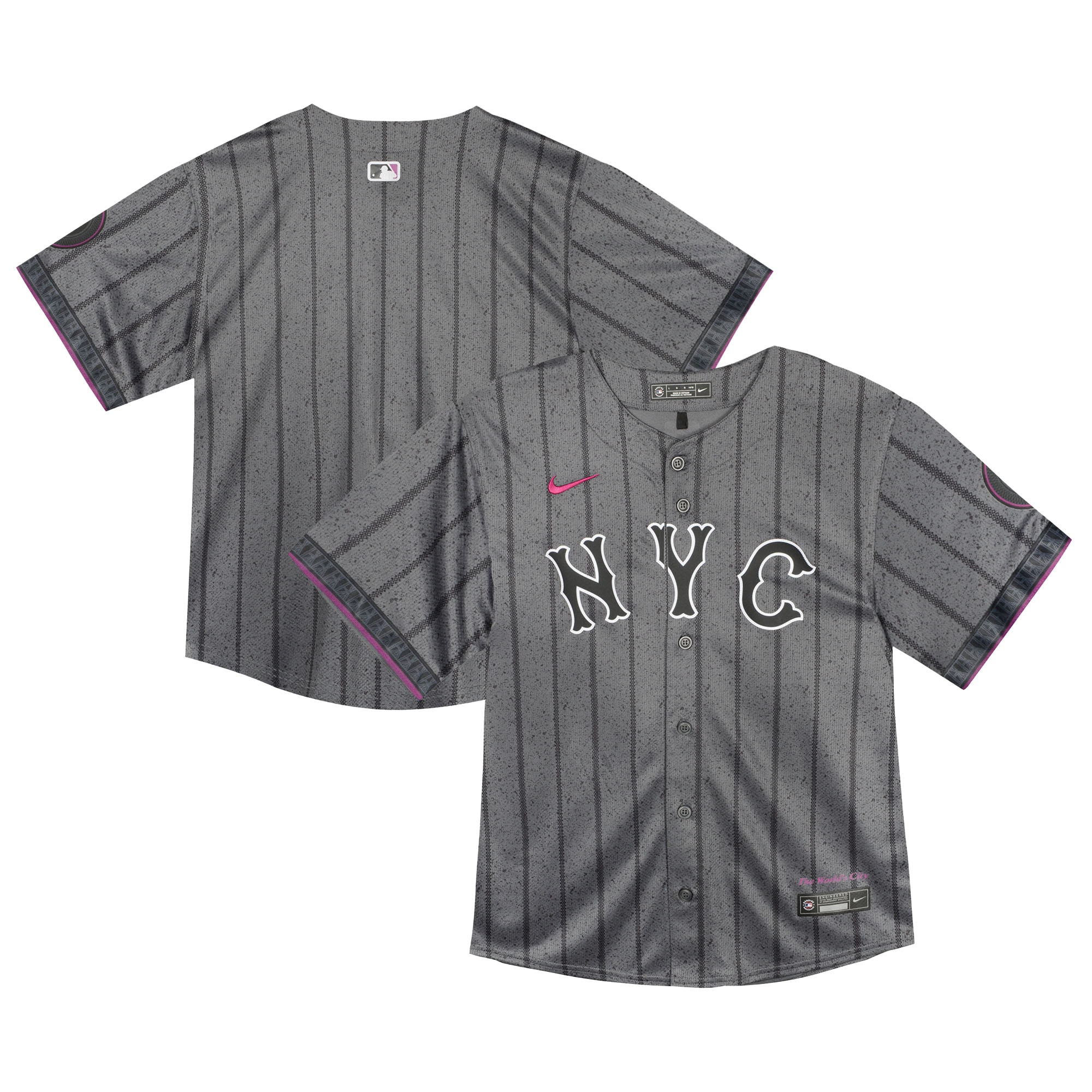  New York Mets Toddler City Connect Team Limited Jersey - Gray