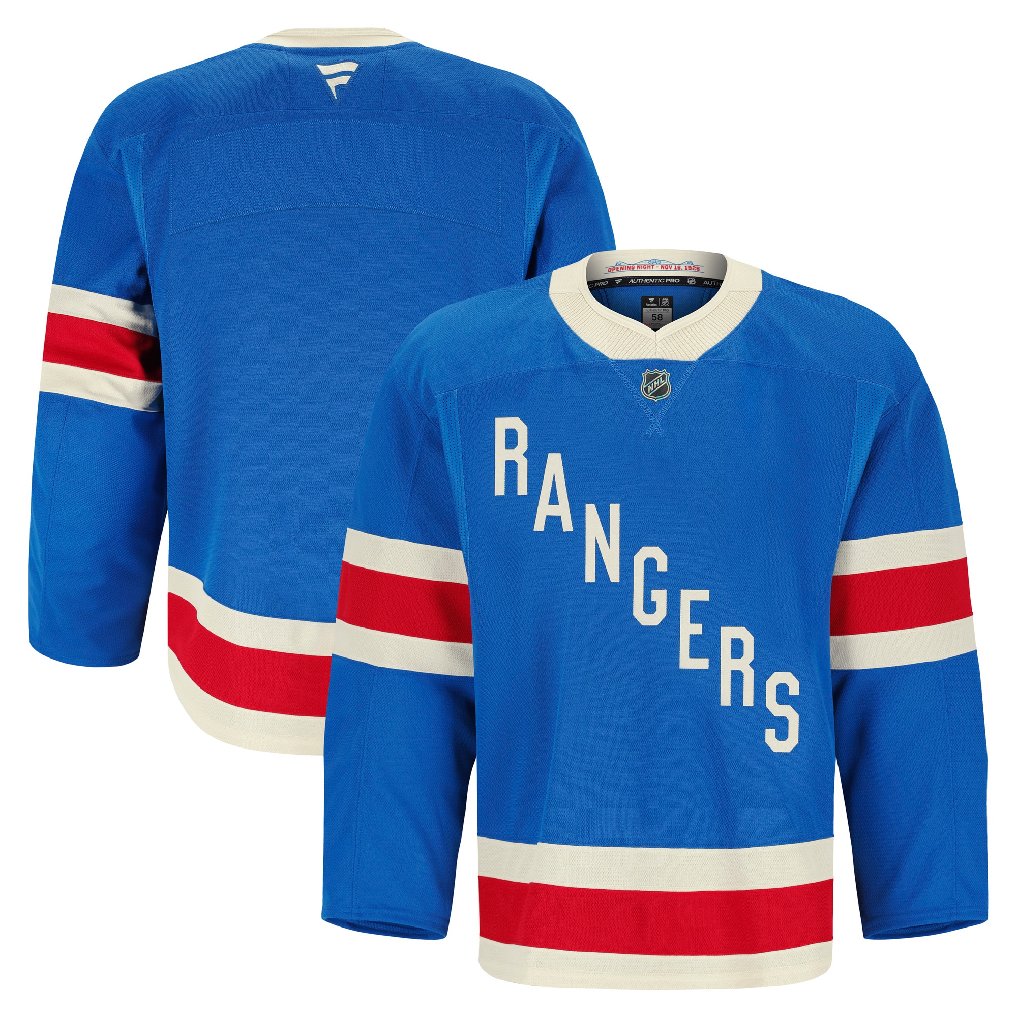  New York Rangers Fanatics Centennial Pro Jersey