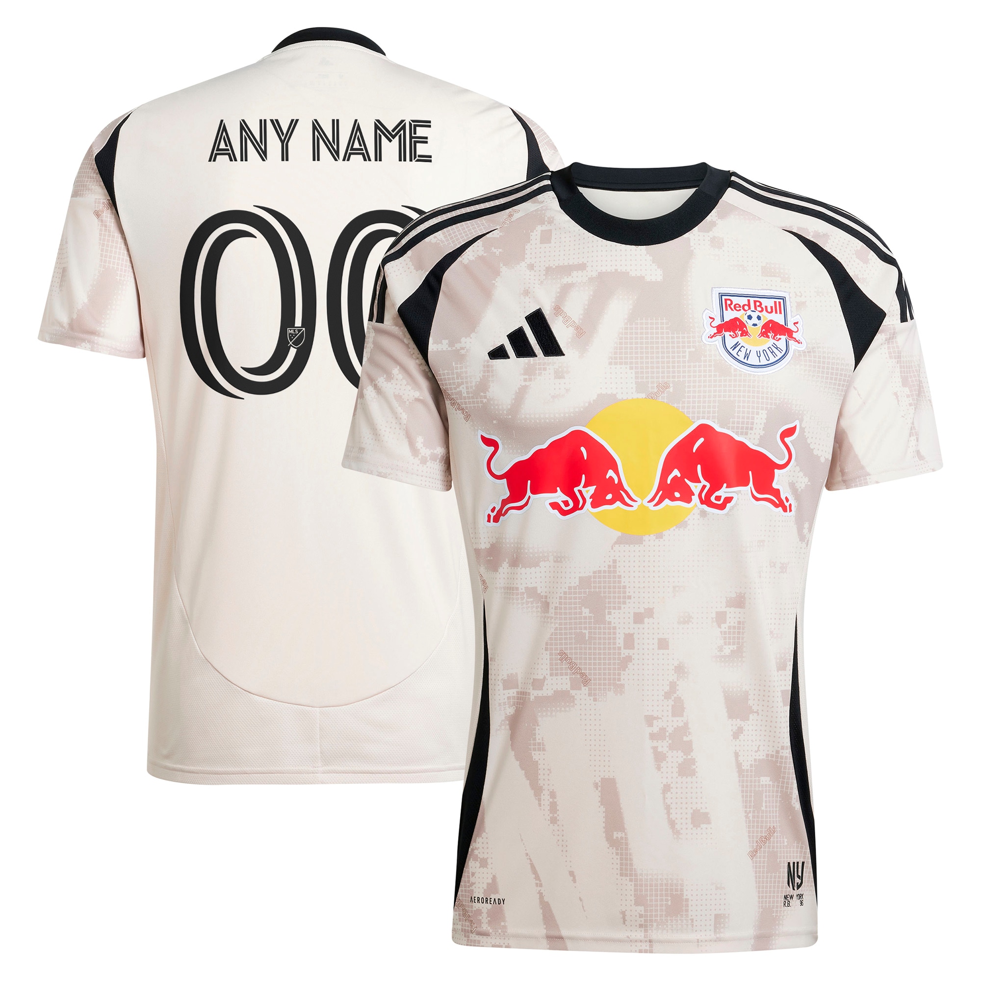  New York Red Bulls 2025 Stone Kit Custom Jersey - Tan