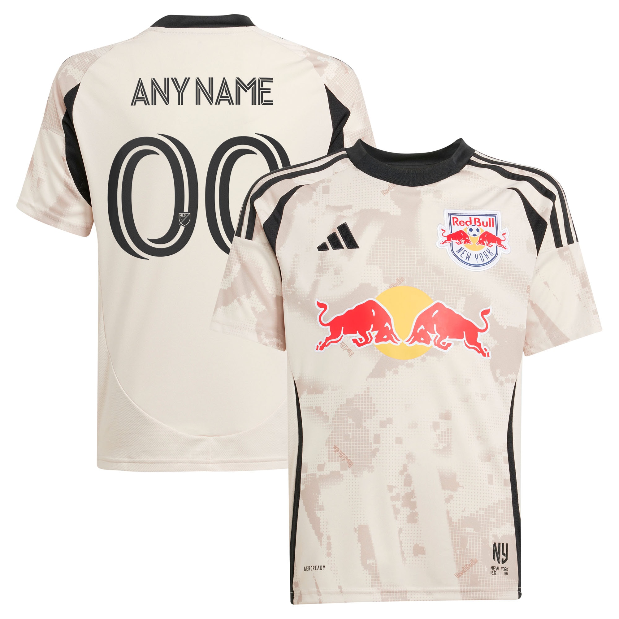  New York Red Bulls Youth 2025 Stone Kit Custom Jersey - Tan