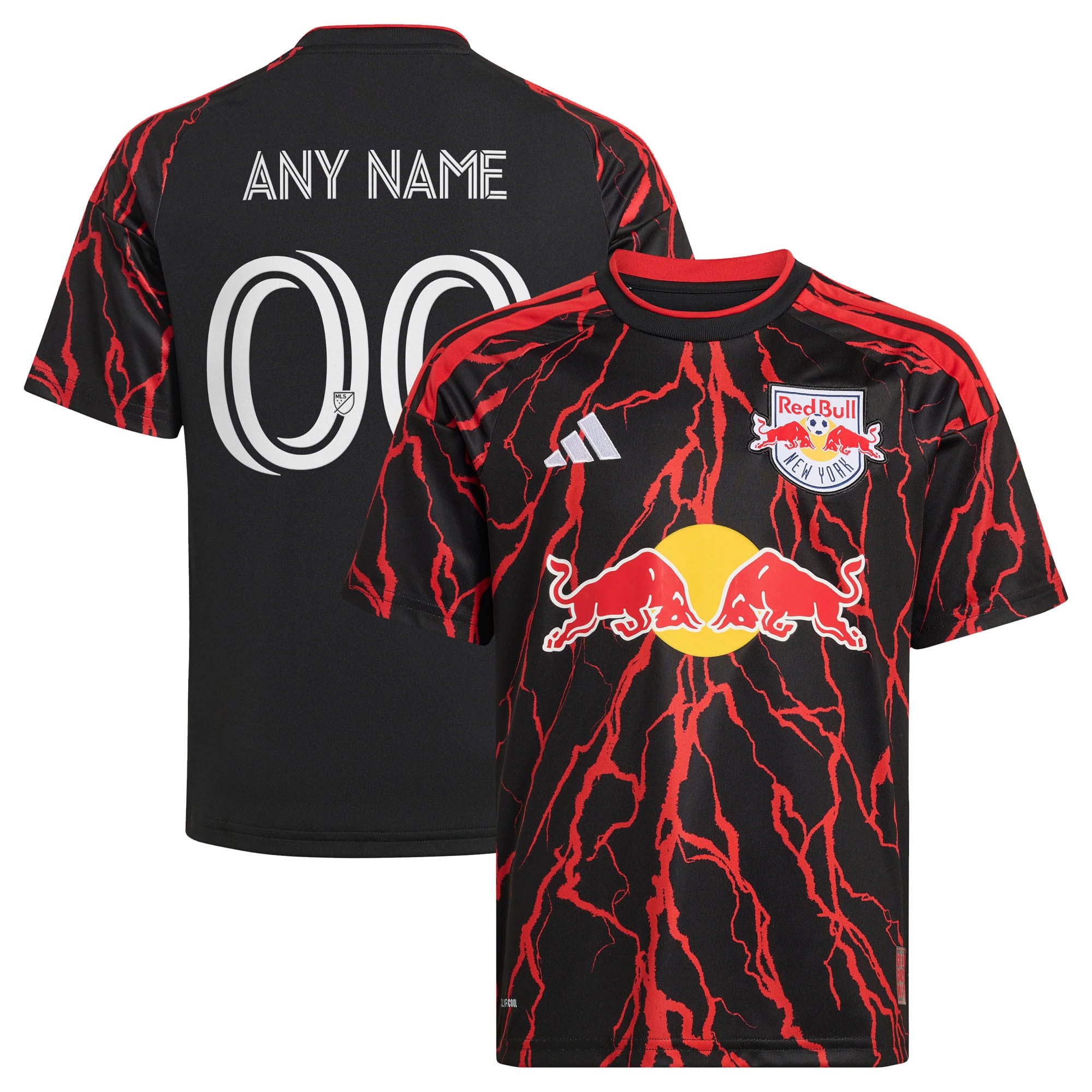  New York Red Bulls Youth 2026 The Rooted Kit Custom Jersey - Black