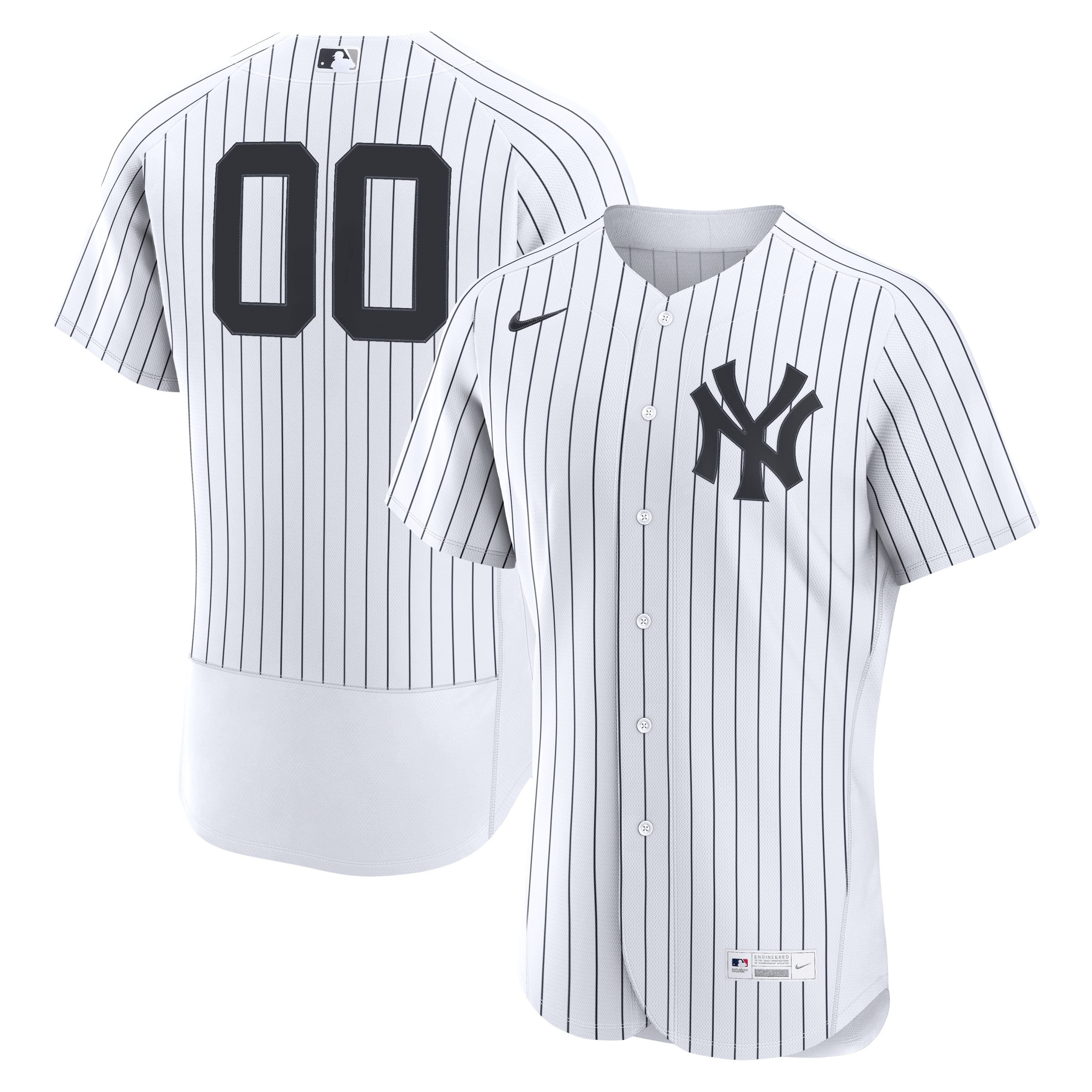  New York Yankees Home Custom Jersey - White