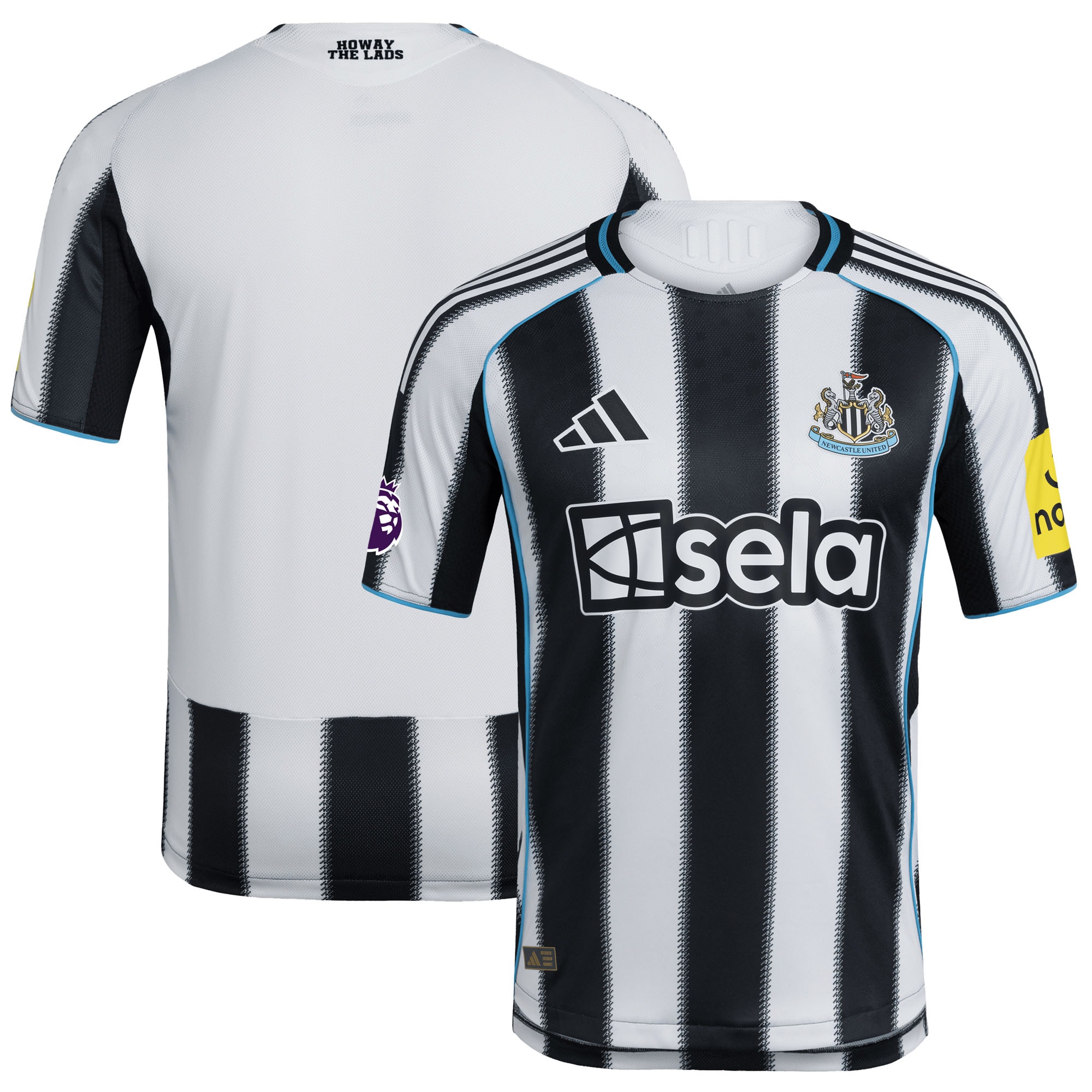  Newcastle United 2025/26 Home Patch Jersey - Black/White
