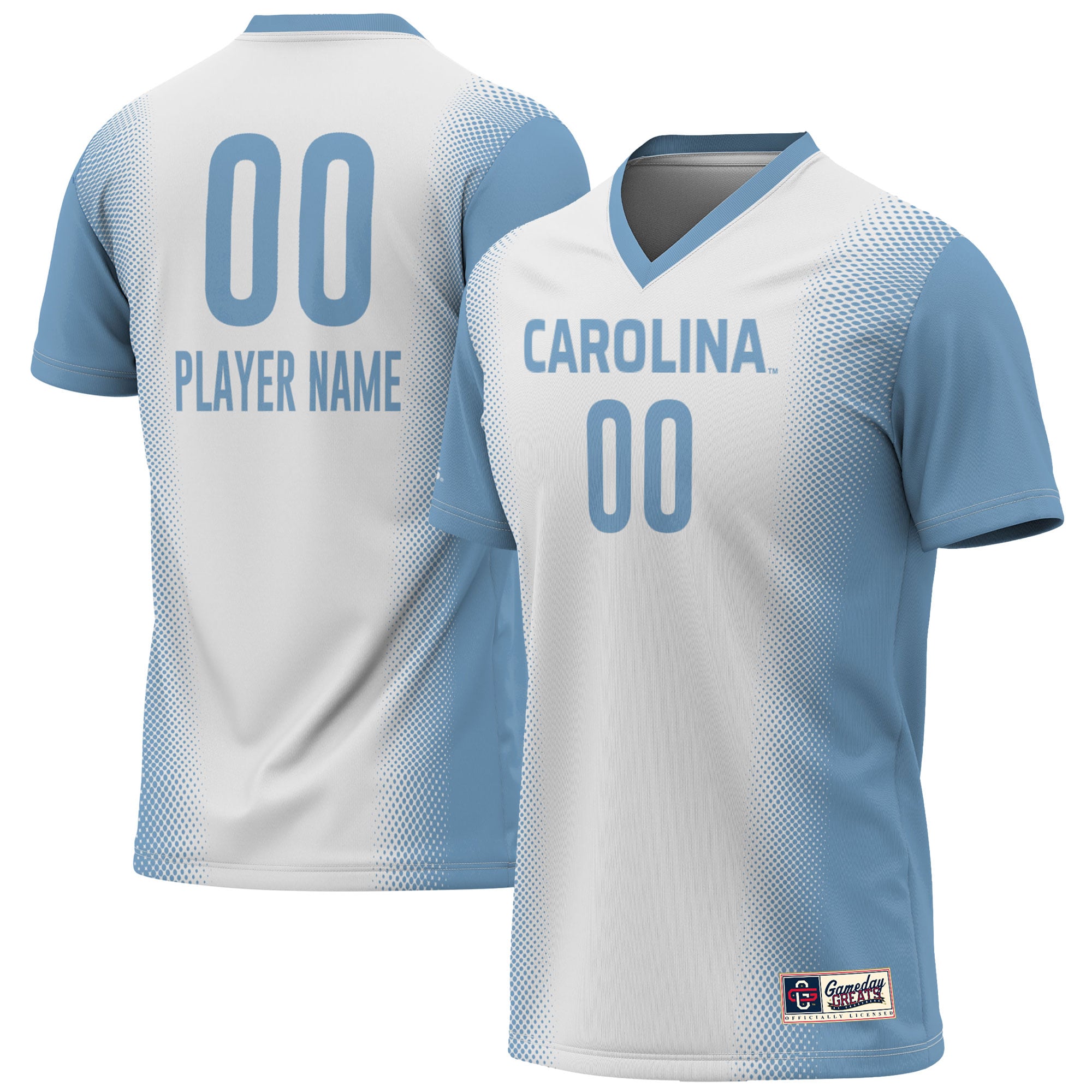  North Carolina Tar Heels GameDay Greats Unisex NIL Pick-A-Player Lightweight Women's Soccer Jersey - White