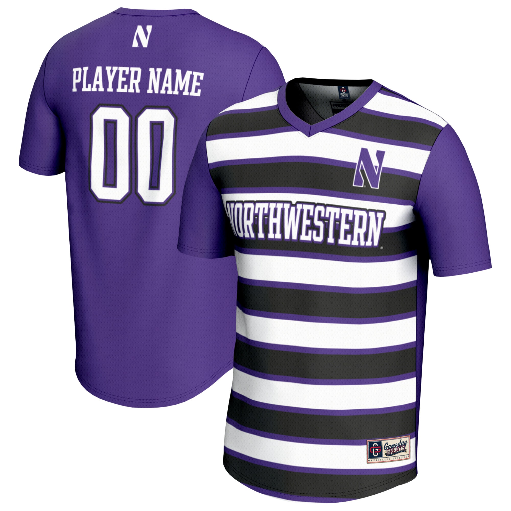  Northwestern Wildcats GameDay Greats Youth NIL Pick-A-Player Collegiate Women's Soccer Lightweight Fashion Jersey - Purple