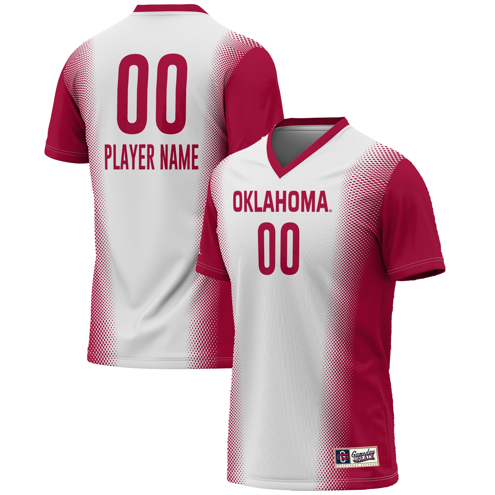  Oklahoma Sooners GameDay Greats Youth NIL Pick-A-Player Lightweight Women's Soccer Jersey - White