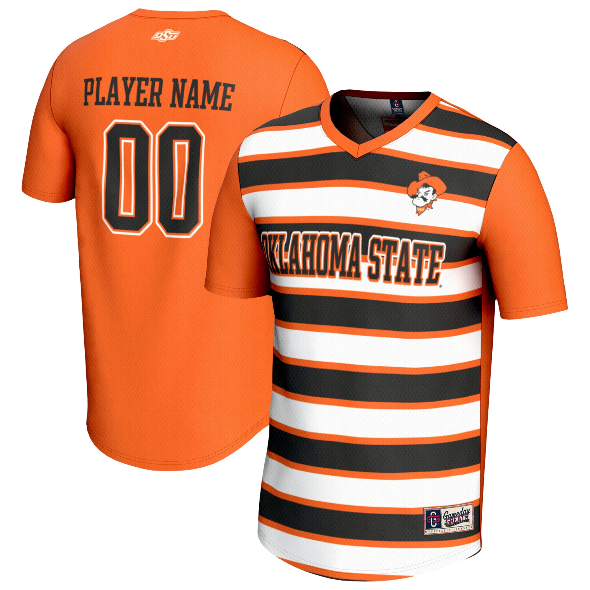  Oklahoma State Cowboys GameDay Greats Youth NIL Pick-A-Player Collegiate Women's Soccer Lightweight Fashion Jersey - Orange