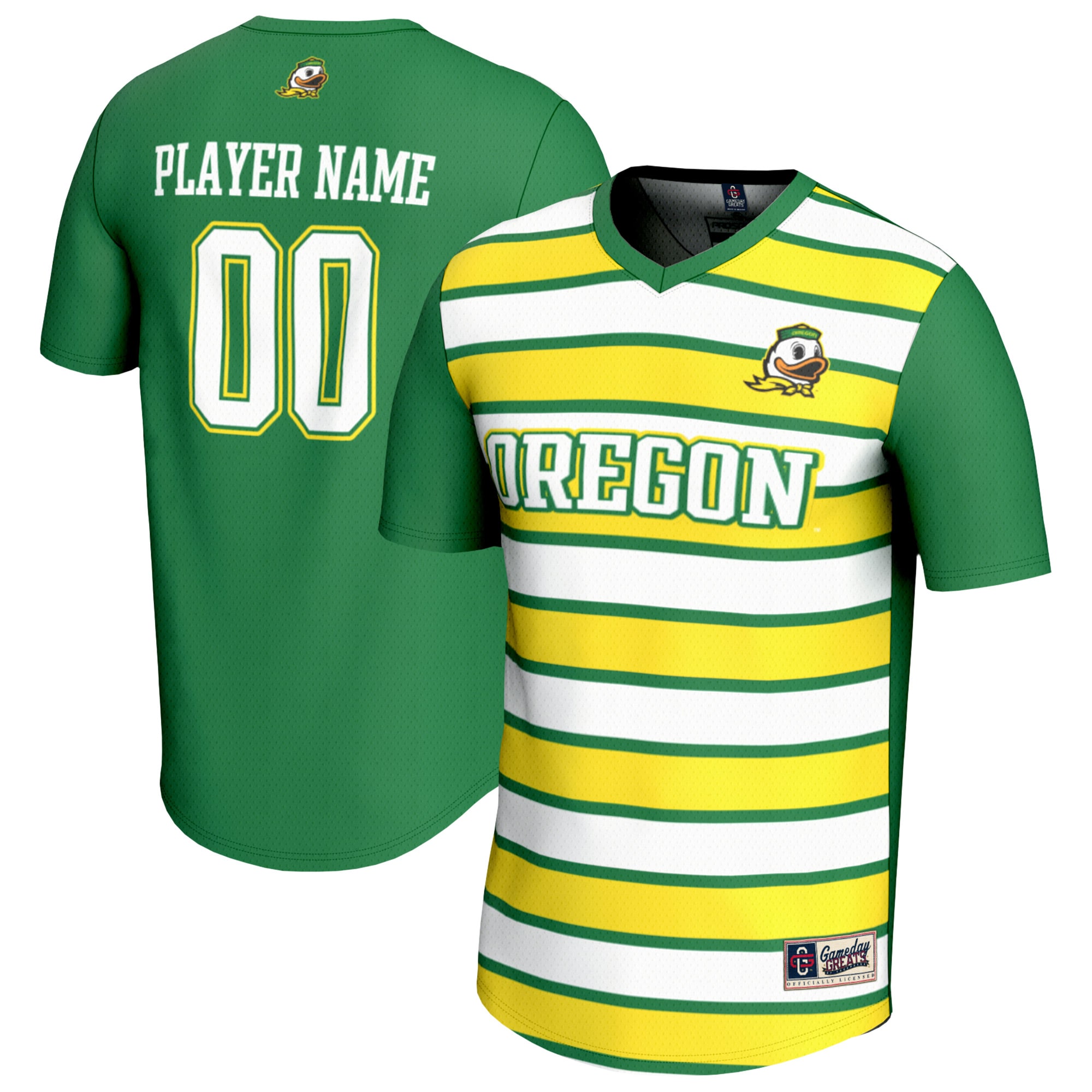  Oregon Ducks GameDay Greats Unisex NIL Pick-A-Player Collegiate Women's Soccer Lightweight Fashion Jersey - Green