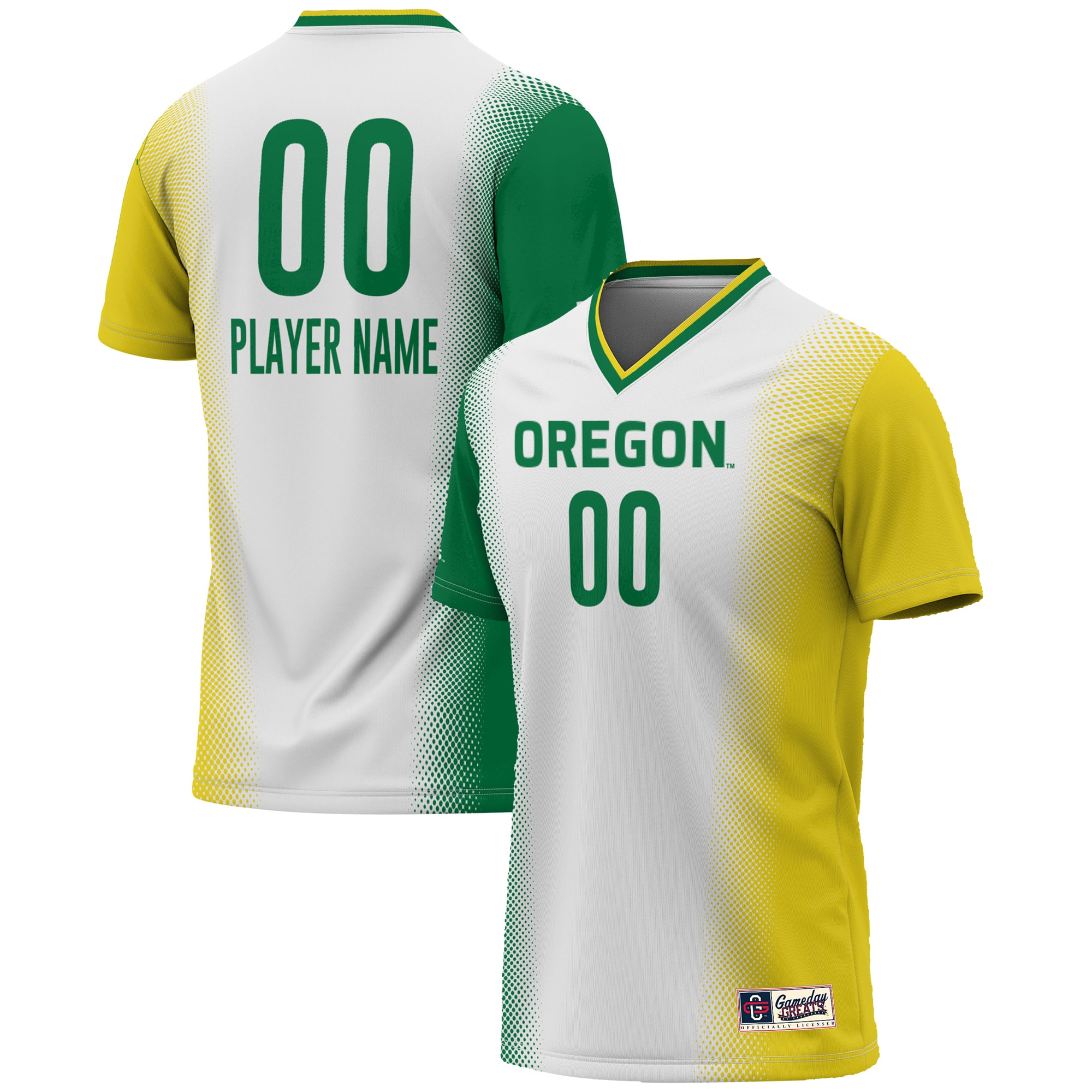  Oregon Ducks GameDay Greats Youth NIL Pick-A-Player Lightweight Women's Soccer Jersey - White