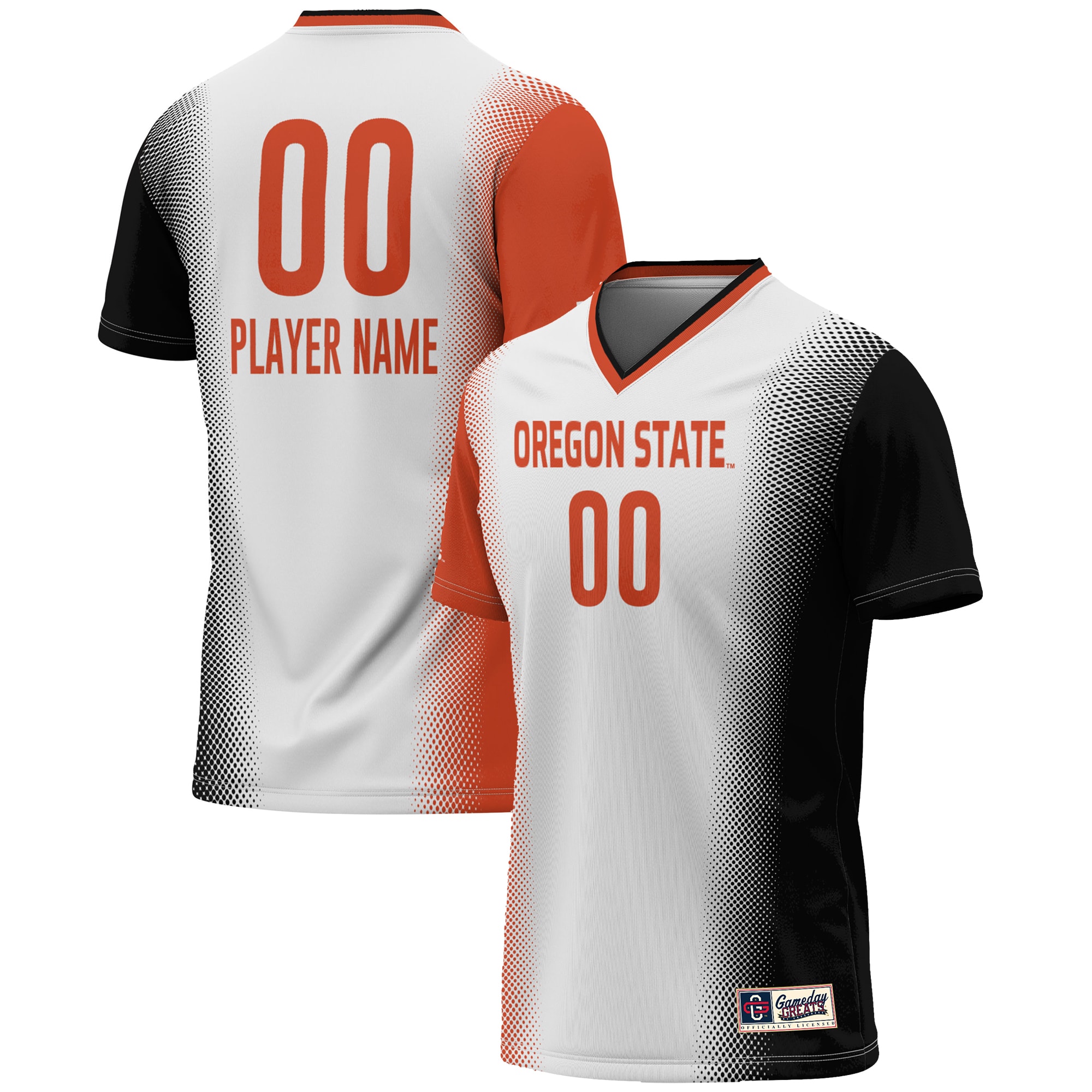  Oregon State Beavers GameDay Greats Unisex NIL Pick-A-Player Lightweight Women's Soccer Jersey - White