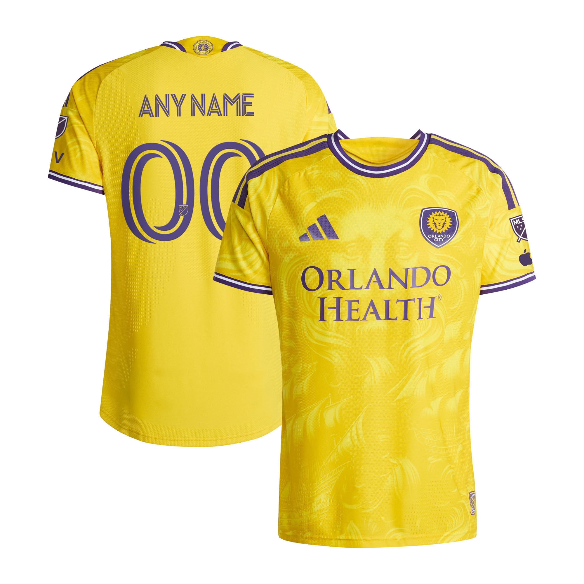  Orlando City SC 2026 Sunken Treasure Kit On-Field Patch Custom Jersey - Gold