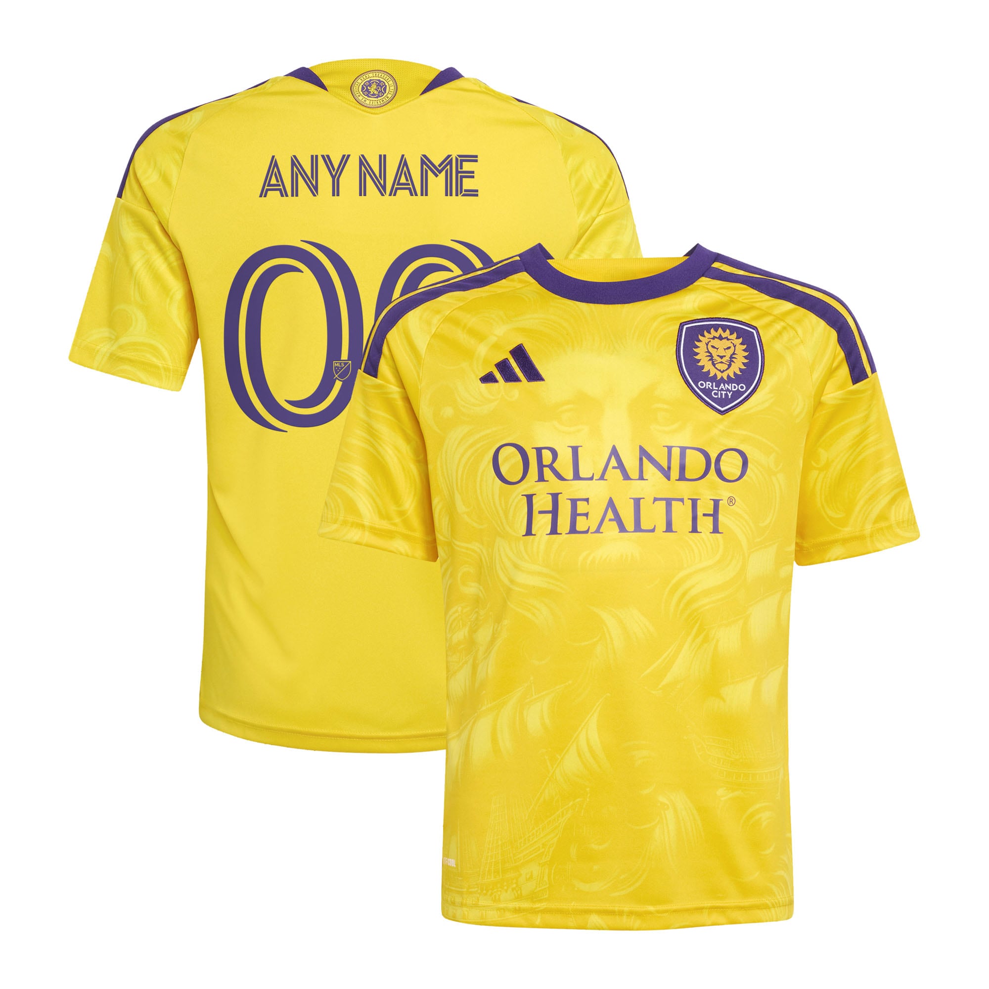  Orlando City SC Youth 2026 Sunken Treasure Kit Custom Jersey - Gold