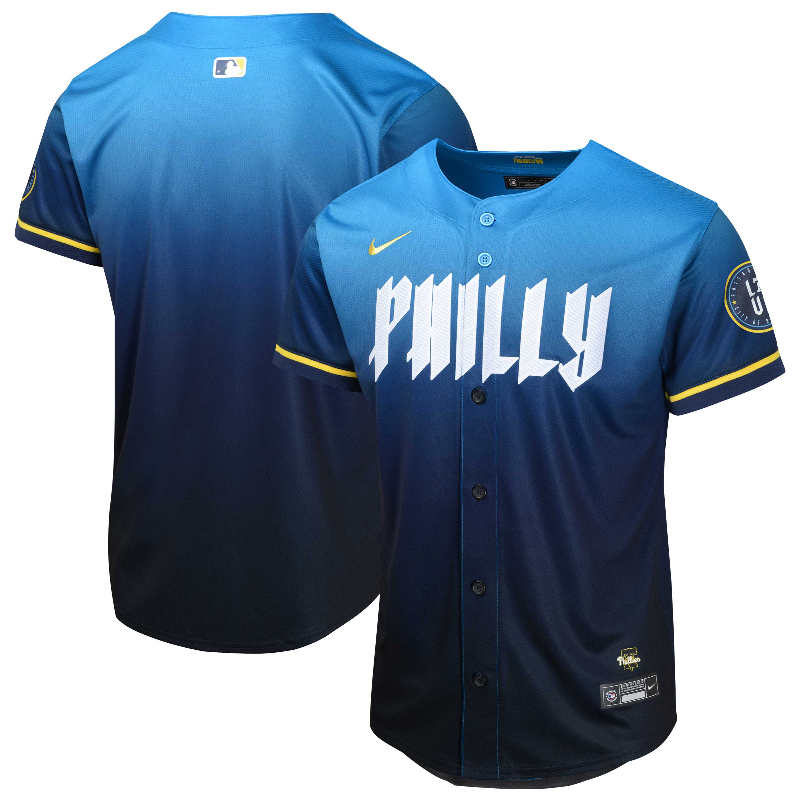  Philadelphia Phillies Youth 2024 City Connect Limited Jersey - Blue