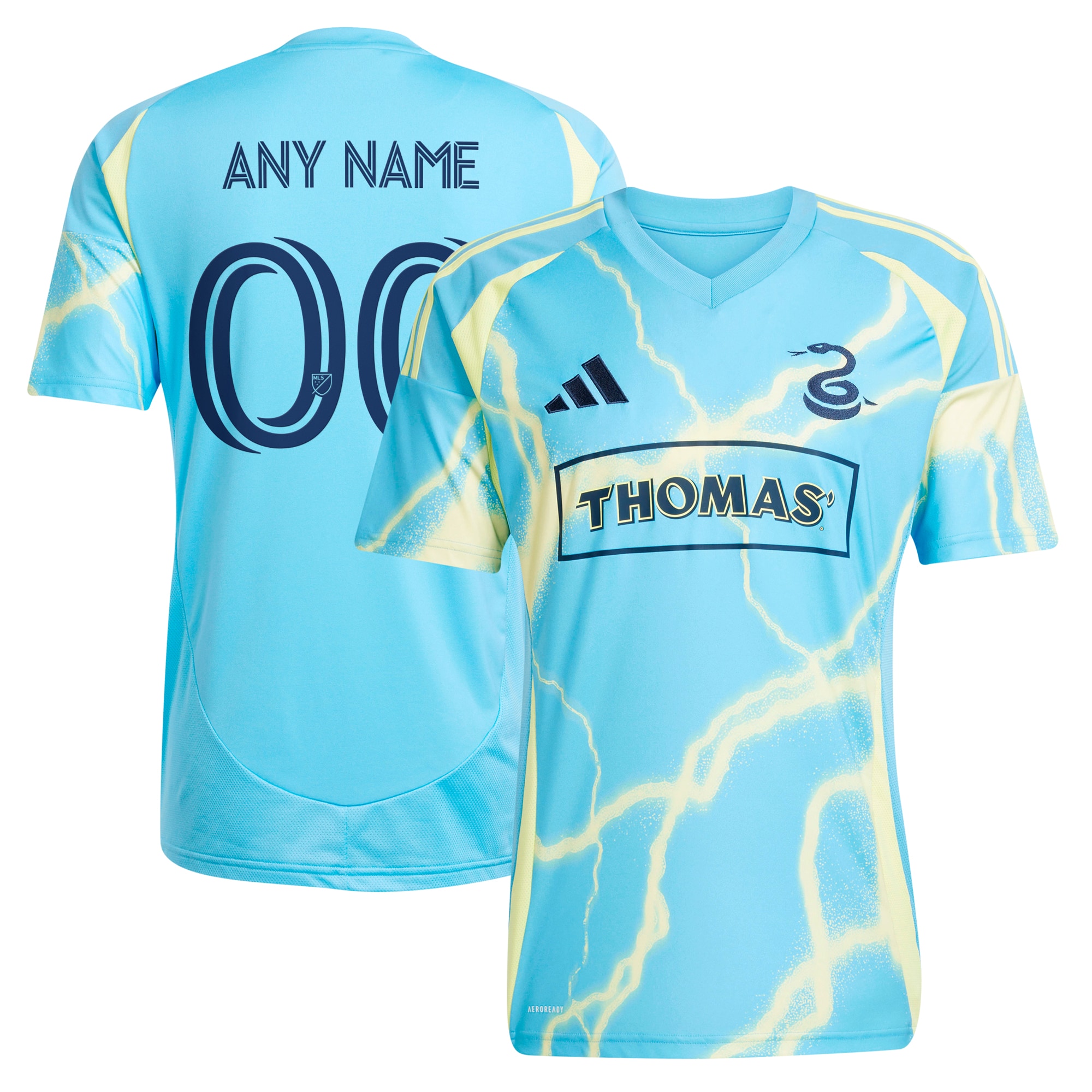 Philadelphia Union 2025 The Voltage Kit Custom Jersey - Blue