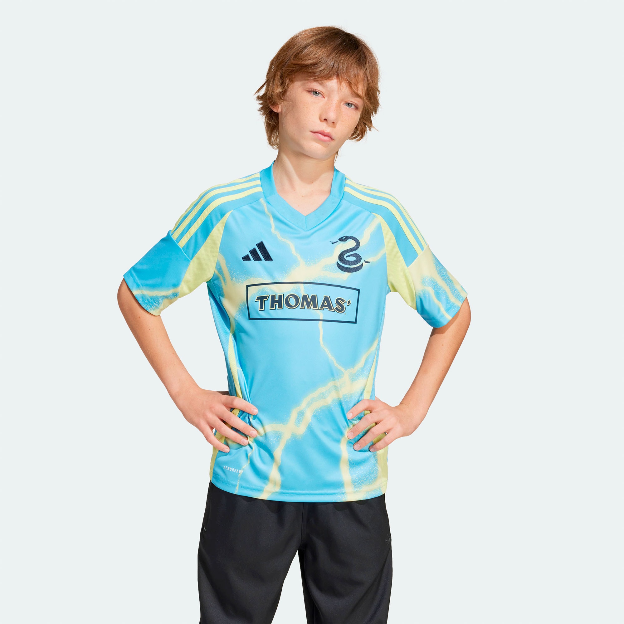  Philadelphia Union Youth 2025 The Voltage Kit Jersey - Blue