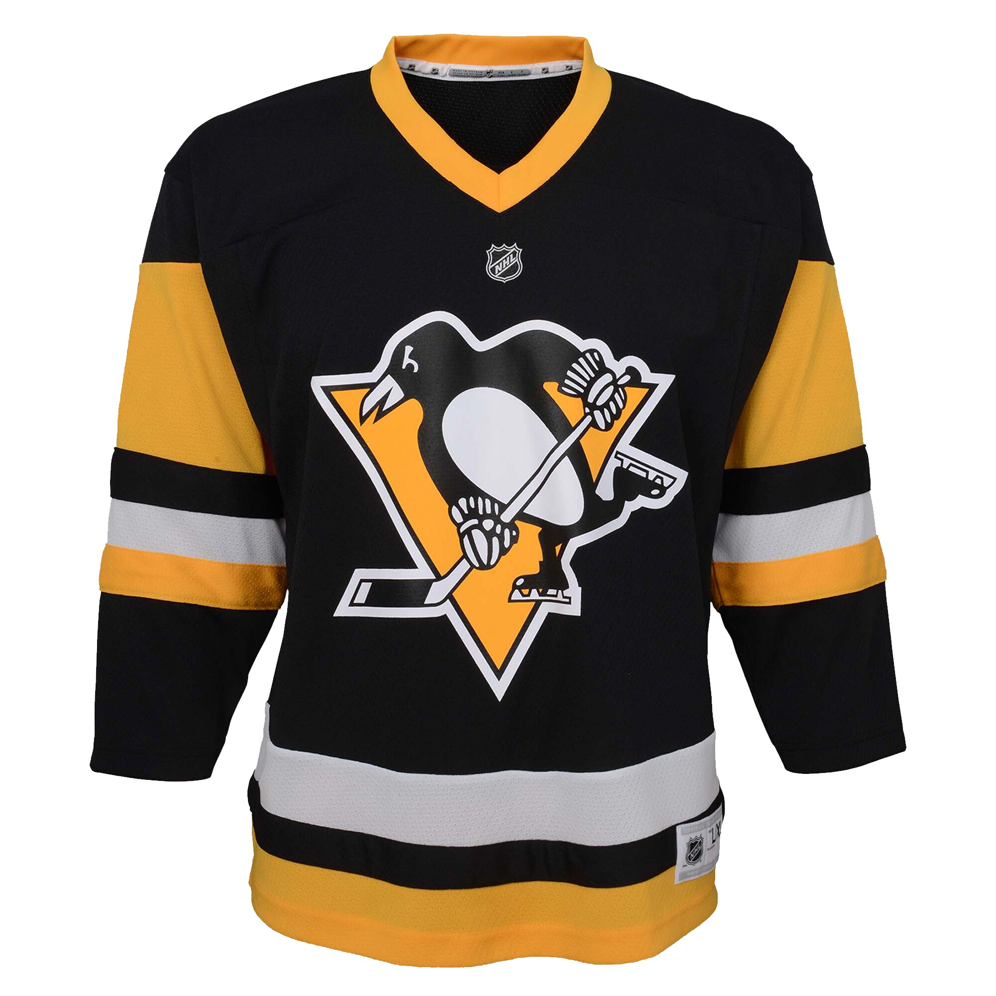  Pittsburgh Penguins Youth Home Replica Custom Jersey - Black