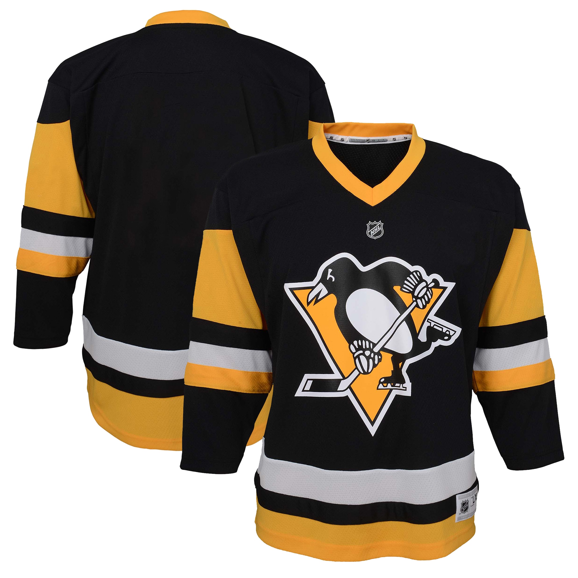  Pittsburgh Penguins Youth Home Replica Jersey - Black