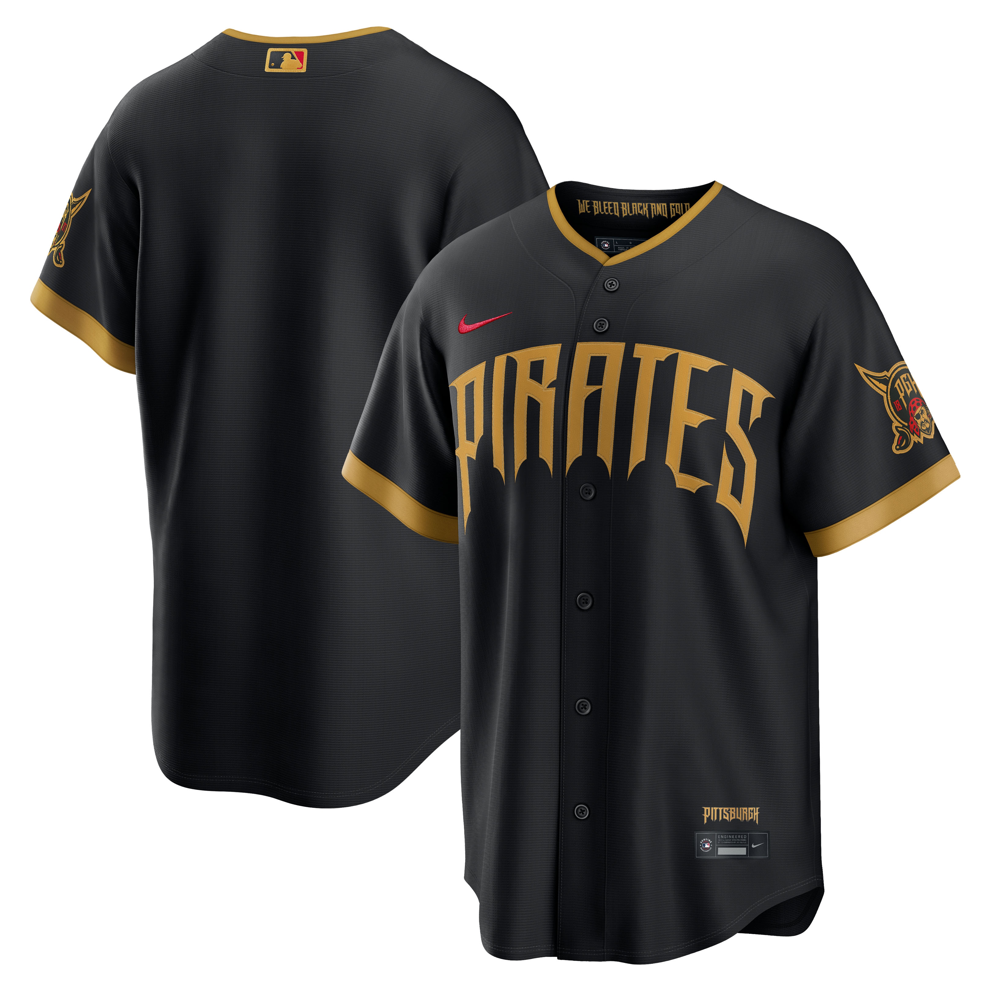  Pittsburgh Pirates 2026 City Connect Stadium Jersey - Black
