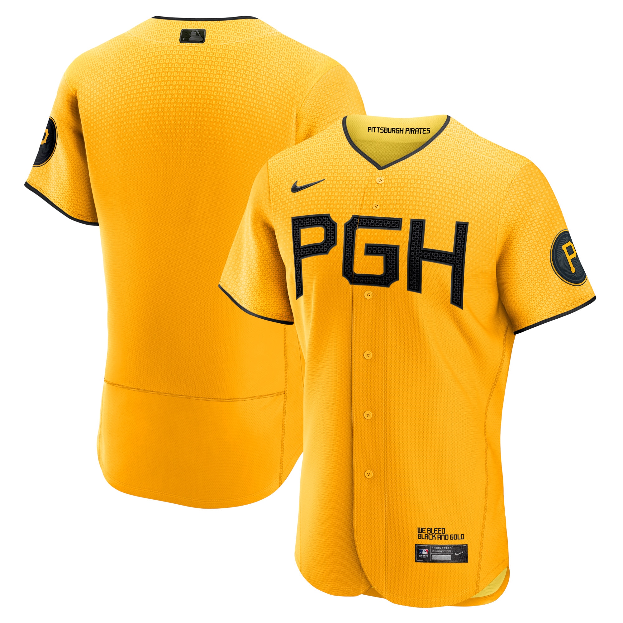  Pittsburgh Pirates City Connect Jersey - Gold