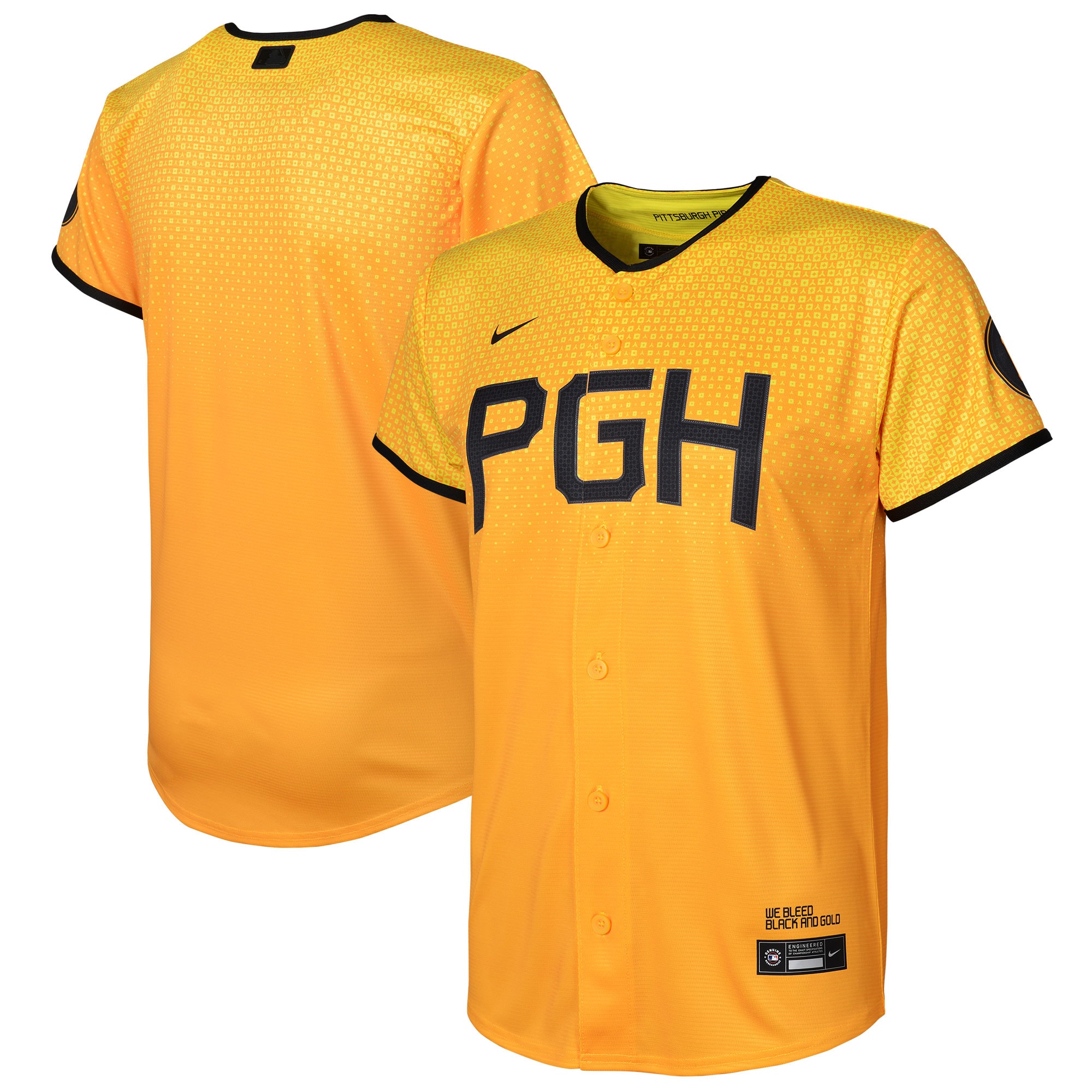  Pittsburgh Pirates Preschool City Connect Jersey - Gold