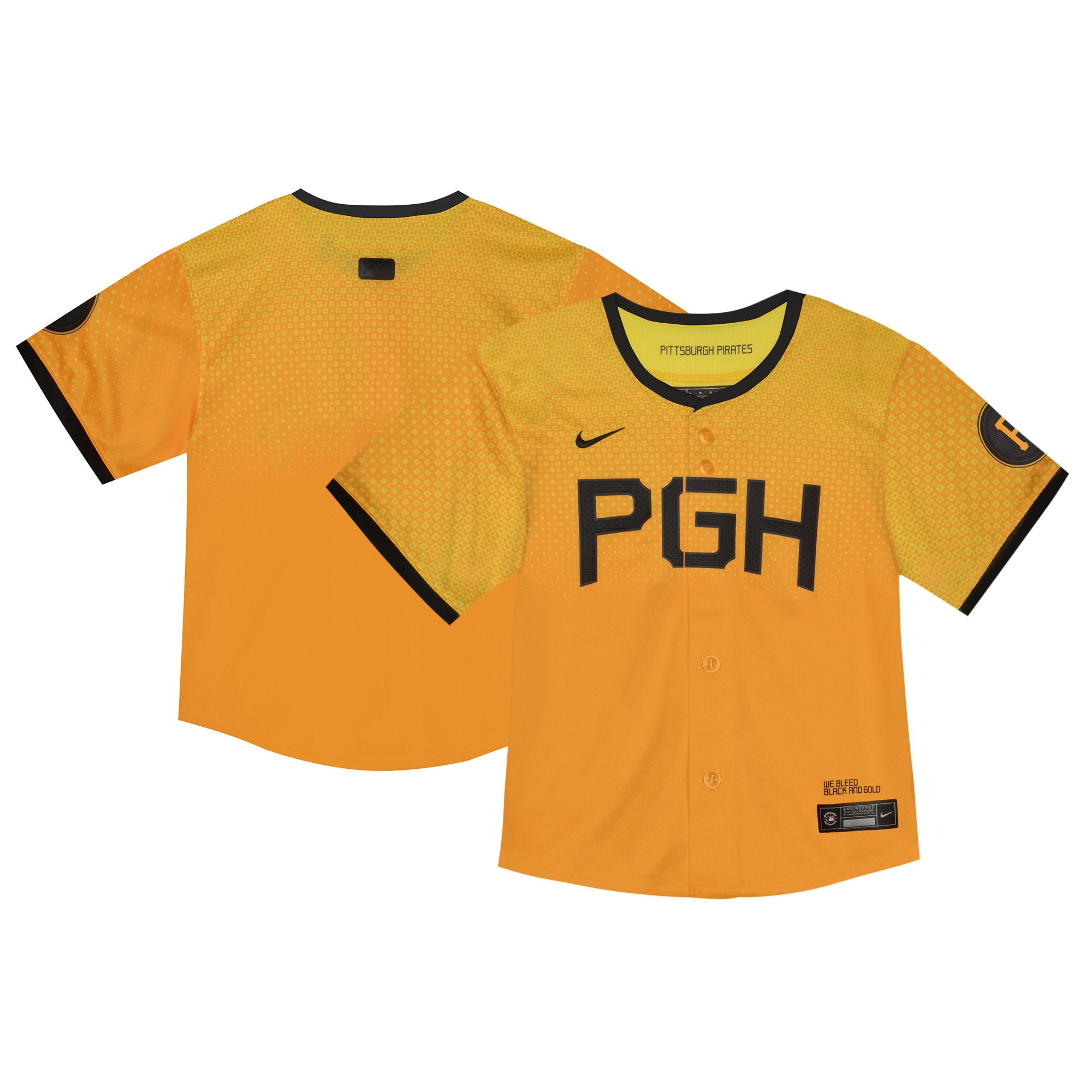  Pittsburgh Pirates Toddler City Connect Limited Jersey - Yellow