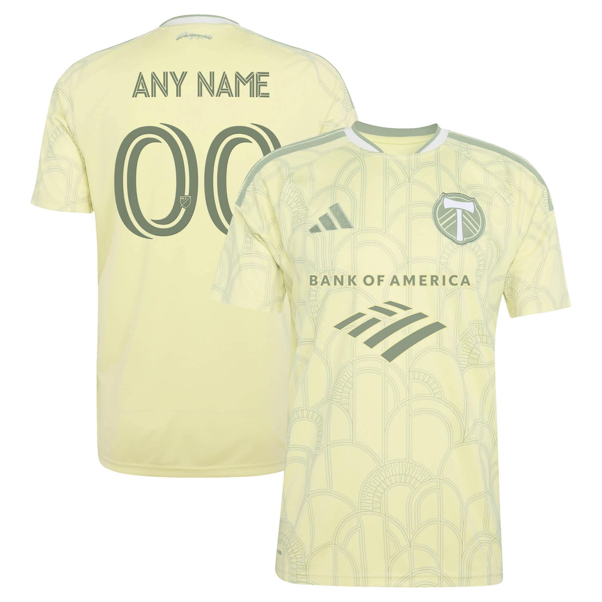  Portland Timbers 2026 Civic Stadium Kit Custom Jersey - Yellow