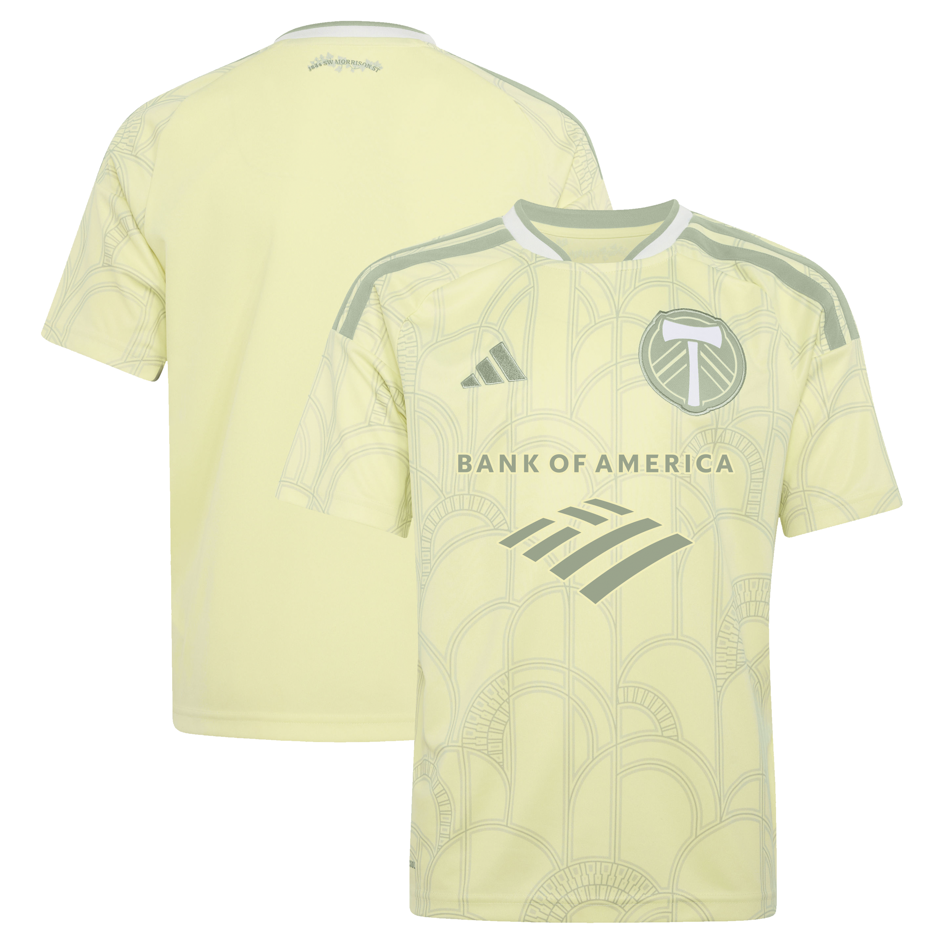  Portland Timbers Youth 2026 Civic Stadium Kit Jersey - Yellow