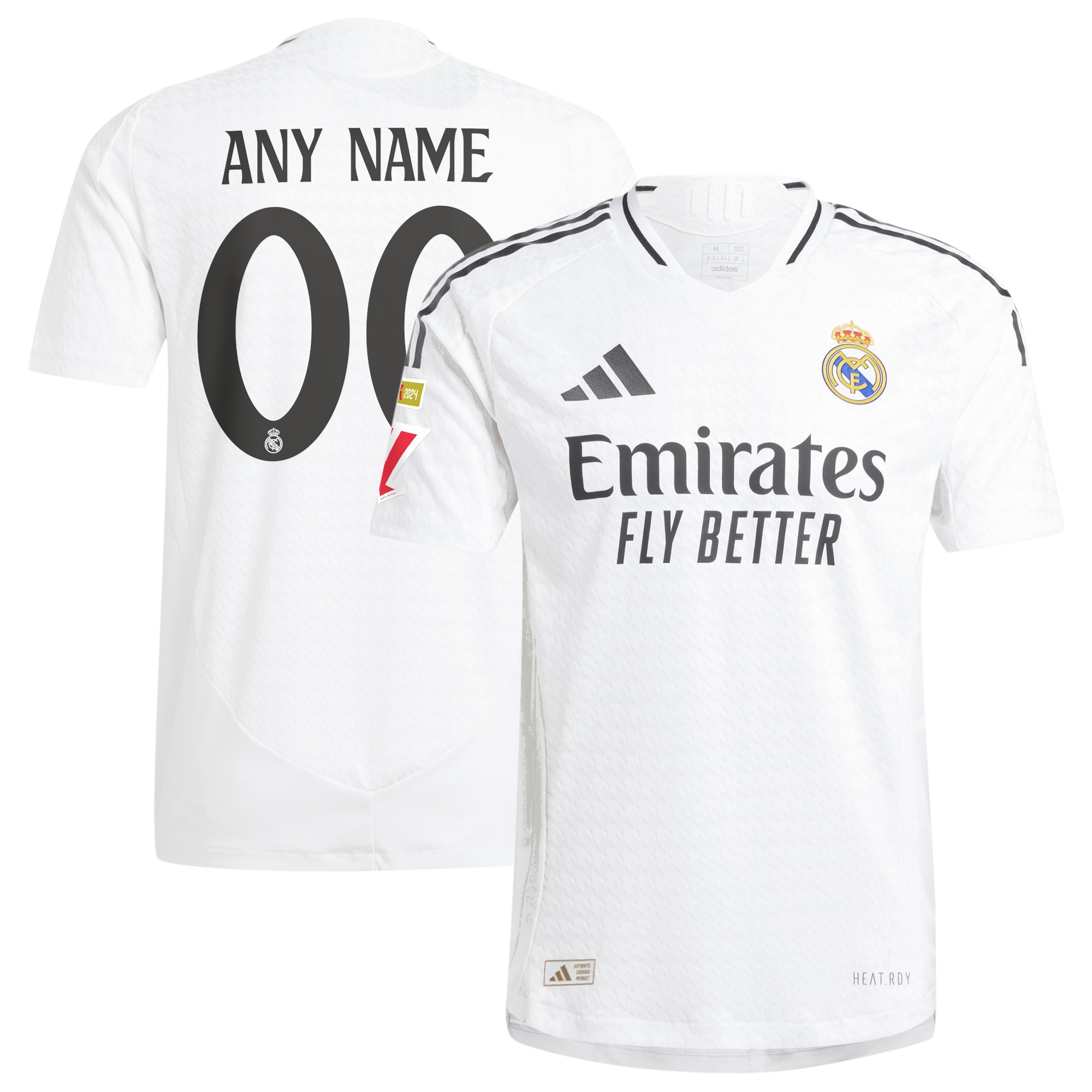  Real Madrid 2024/25 Home Custom Jersey