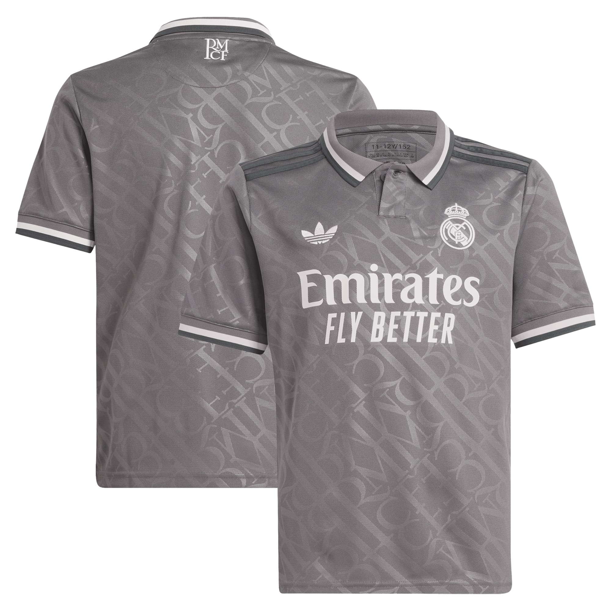  Real Madrid Originals Youth 2024/25 Third Jersey - Charcoal