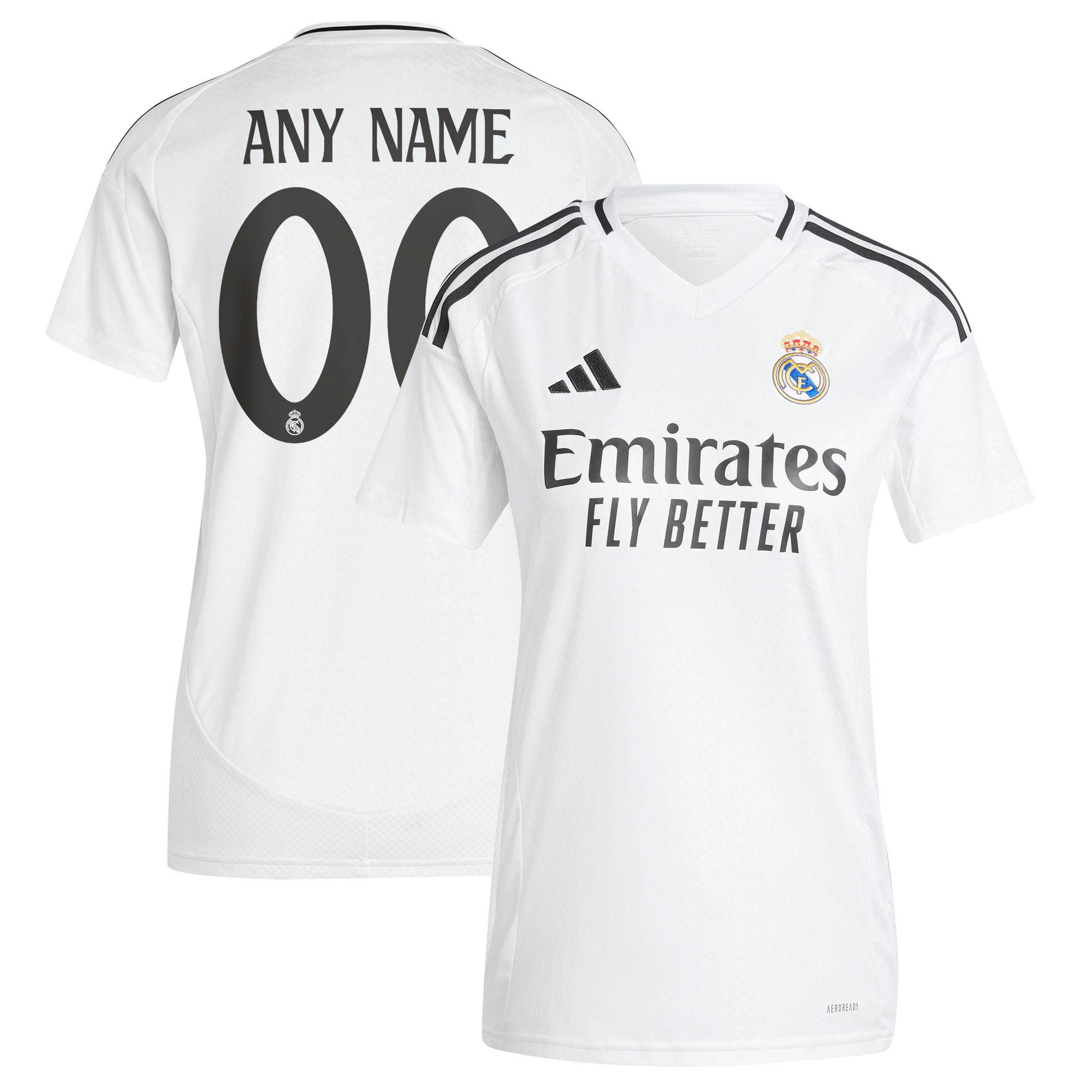  Real Madrid Women's 2024/25 Home Custom Jersey