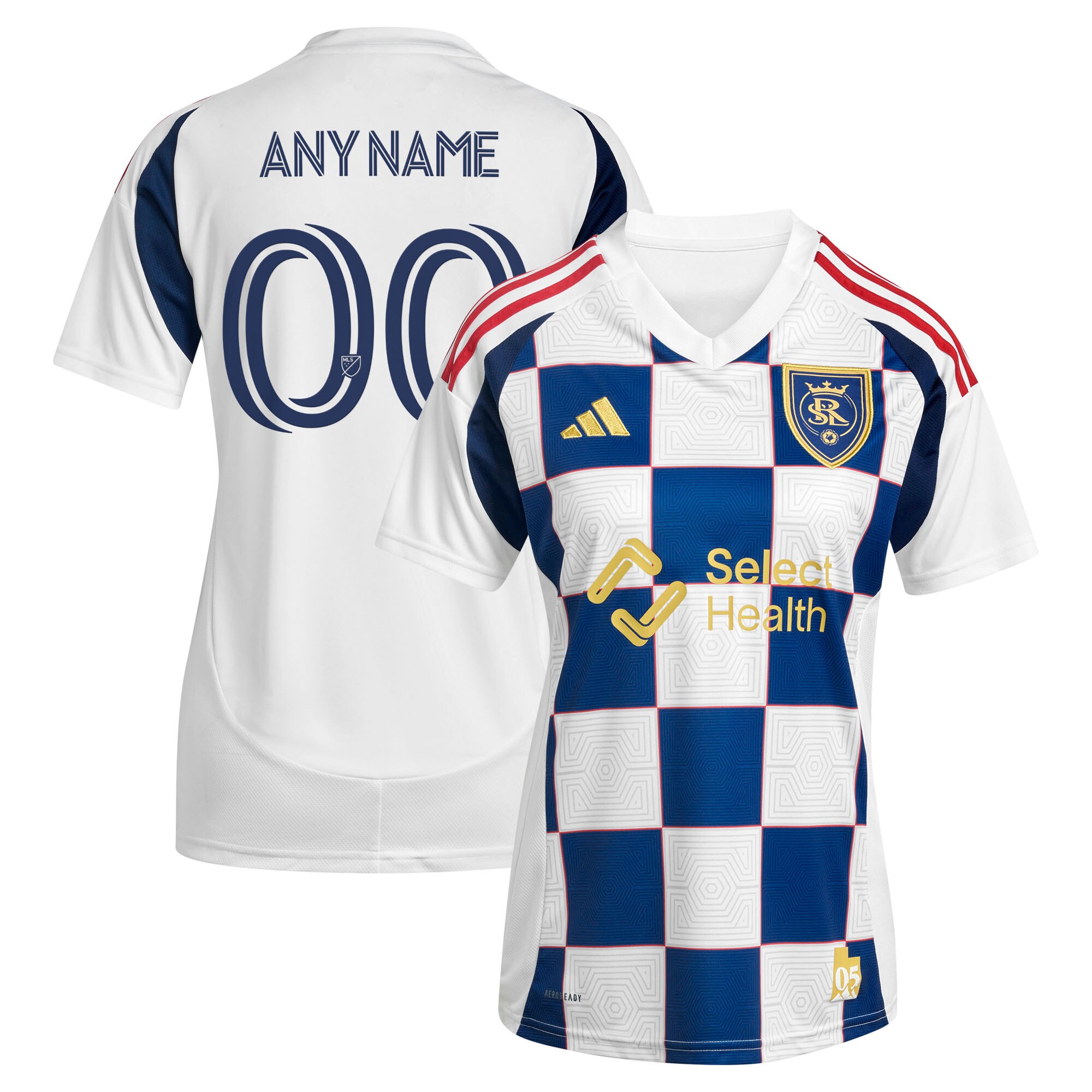  Real Salt Lake Women's 2025 Grid City Custom Jersey - White