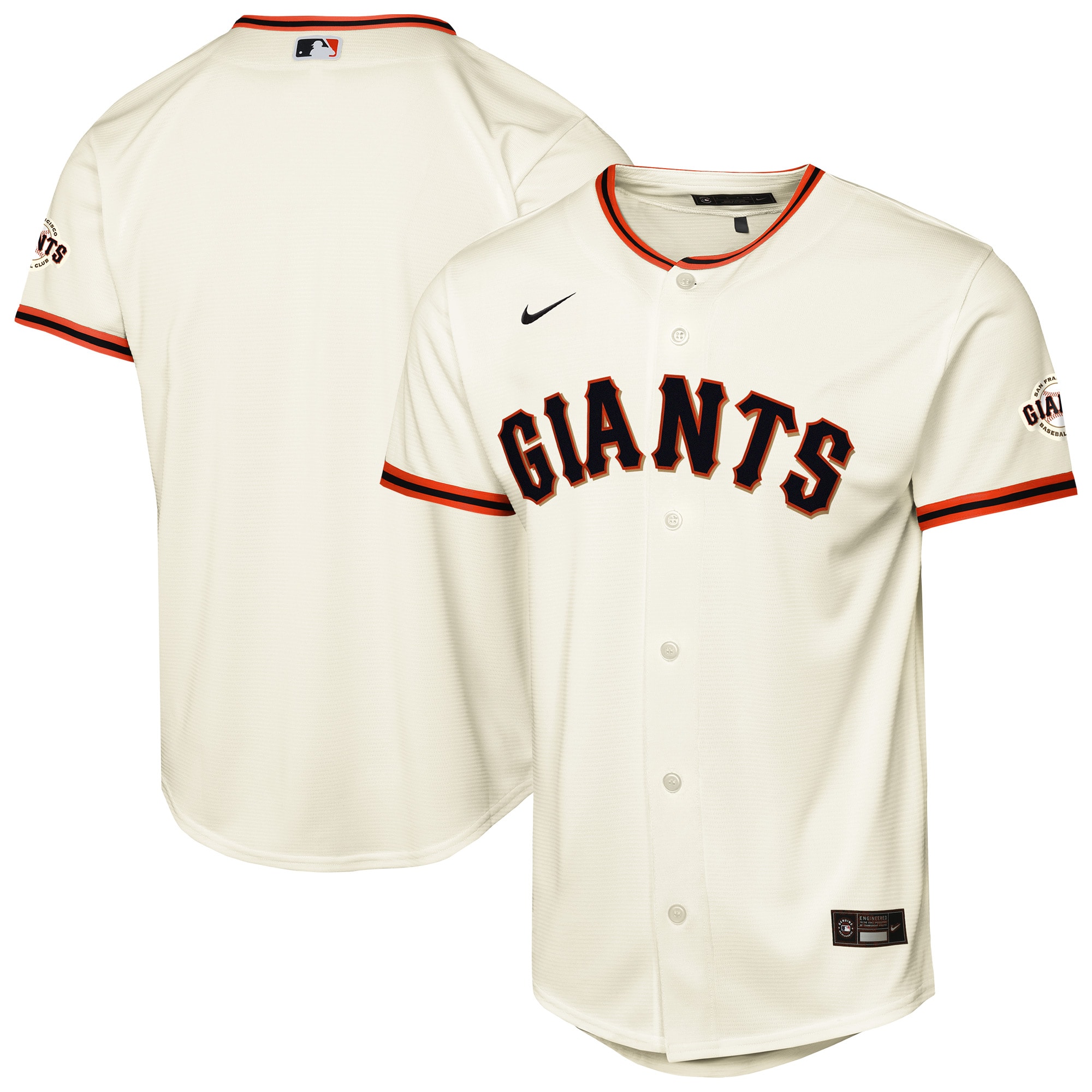  San Francisco Giants Youth Home Stadium Jersey - Cream
