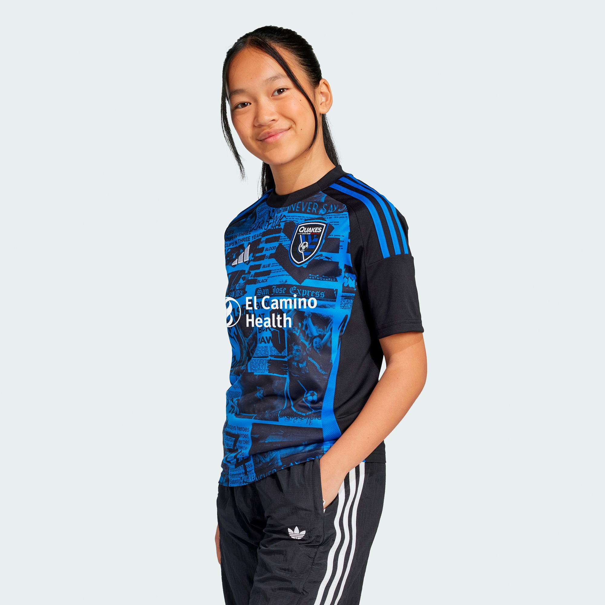  San Jose Earthquakes Youth 2025 Headliner Jersey - Black