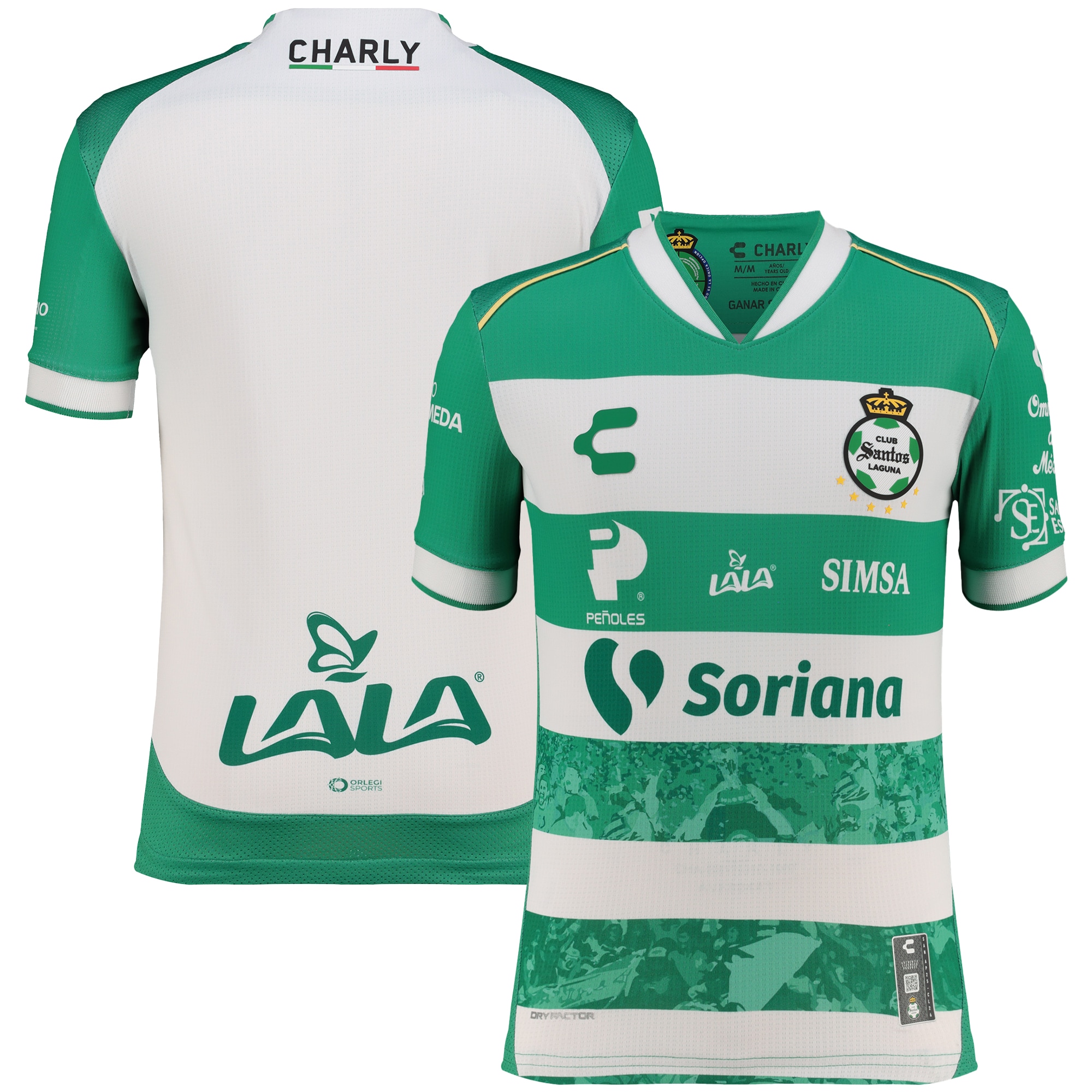  Santos Laguna Charly Youth 2025/26 Home Jersey - Green