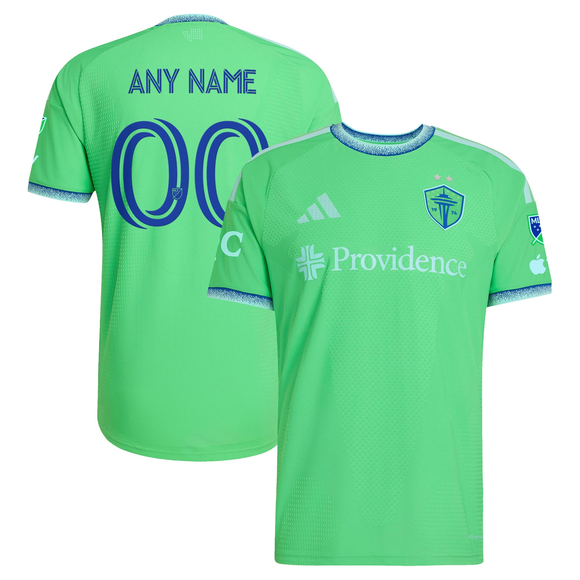  Seattle Sounders FC 2026 The Evergreen State Kit On-Field Patch Custom Jersey - Rave Green