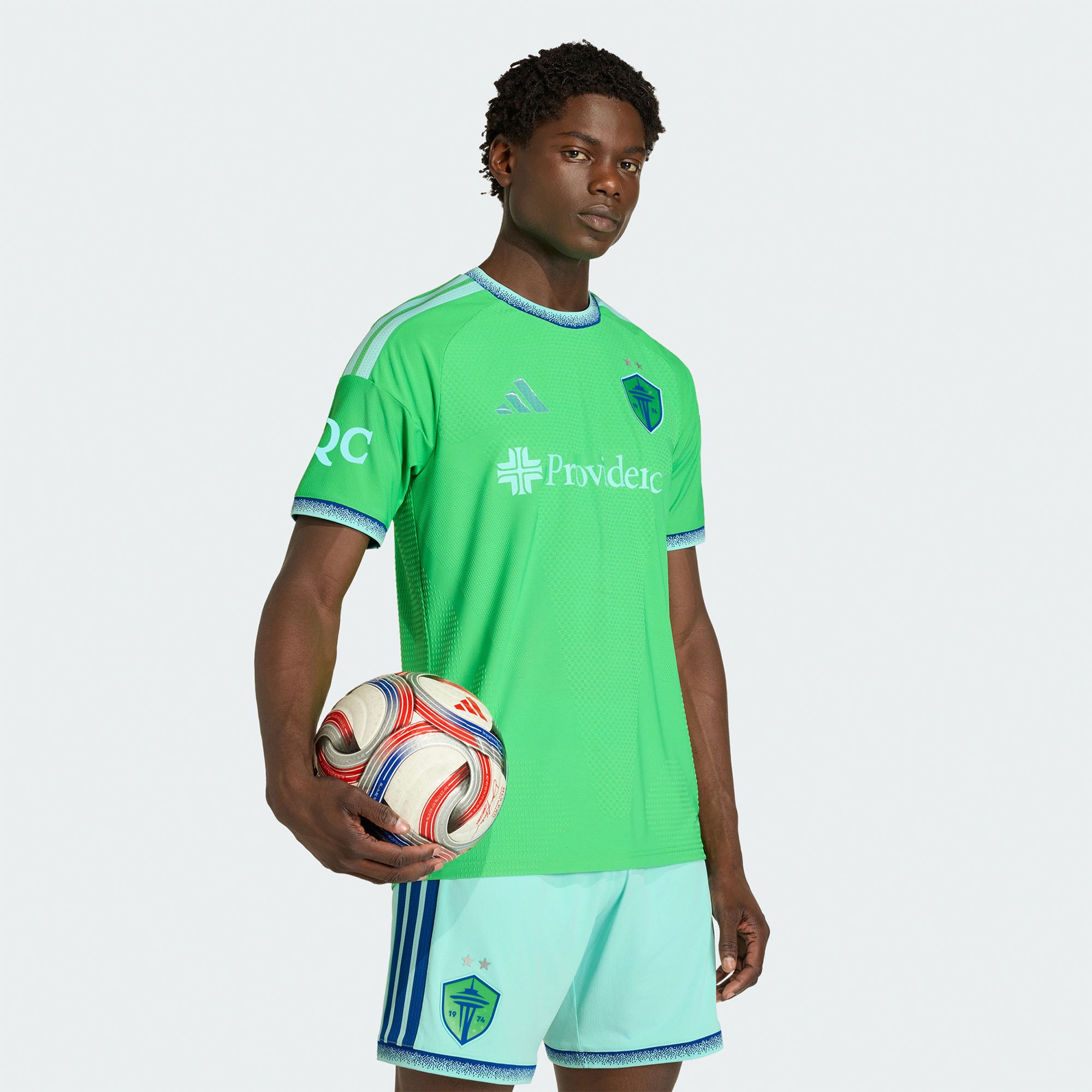  Seattle Sounders FC 2026 The Evergreen State Kit On-Field Patch Jersey - Rave Green