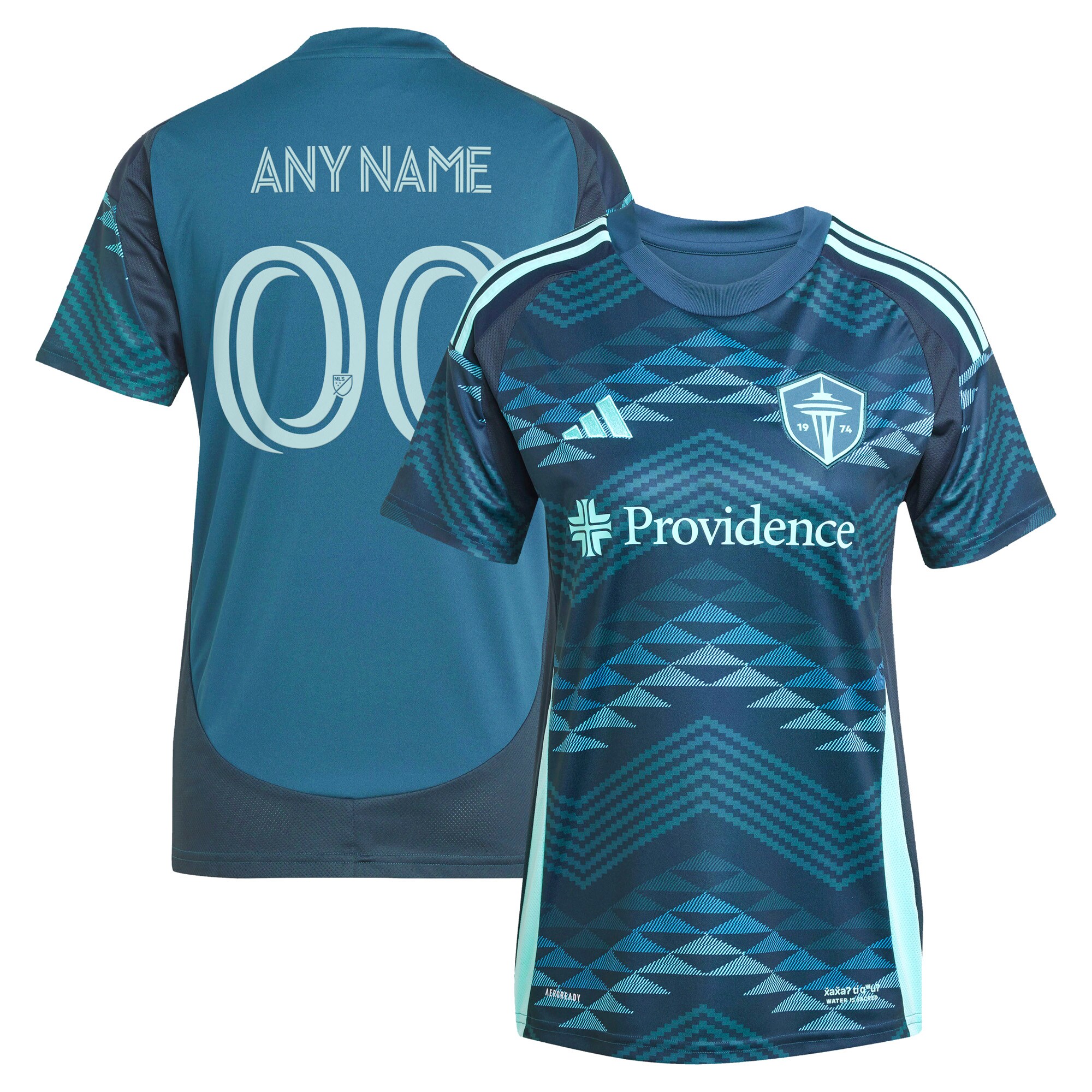  Seattle Sounders FC Women's 2025 The Salish Sea Kit Custom Jersey - Blue