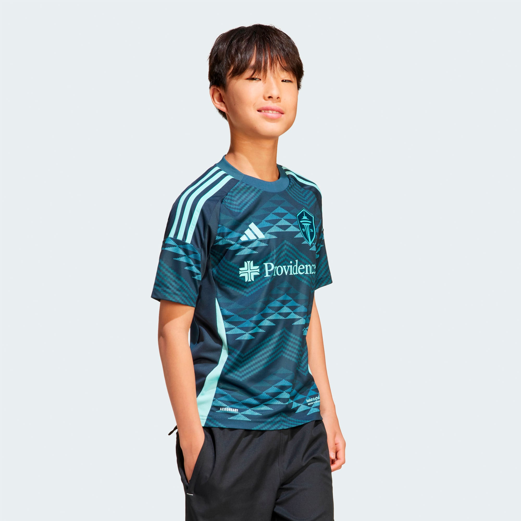  Seattle Sounders FC Youth 2025 The Salish Sea Kit Jersey - Blue