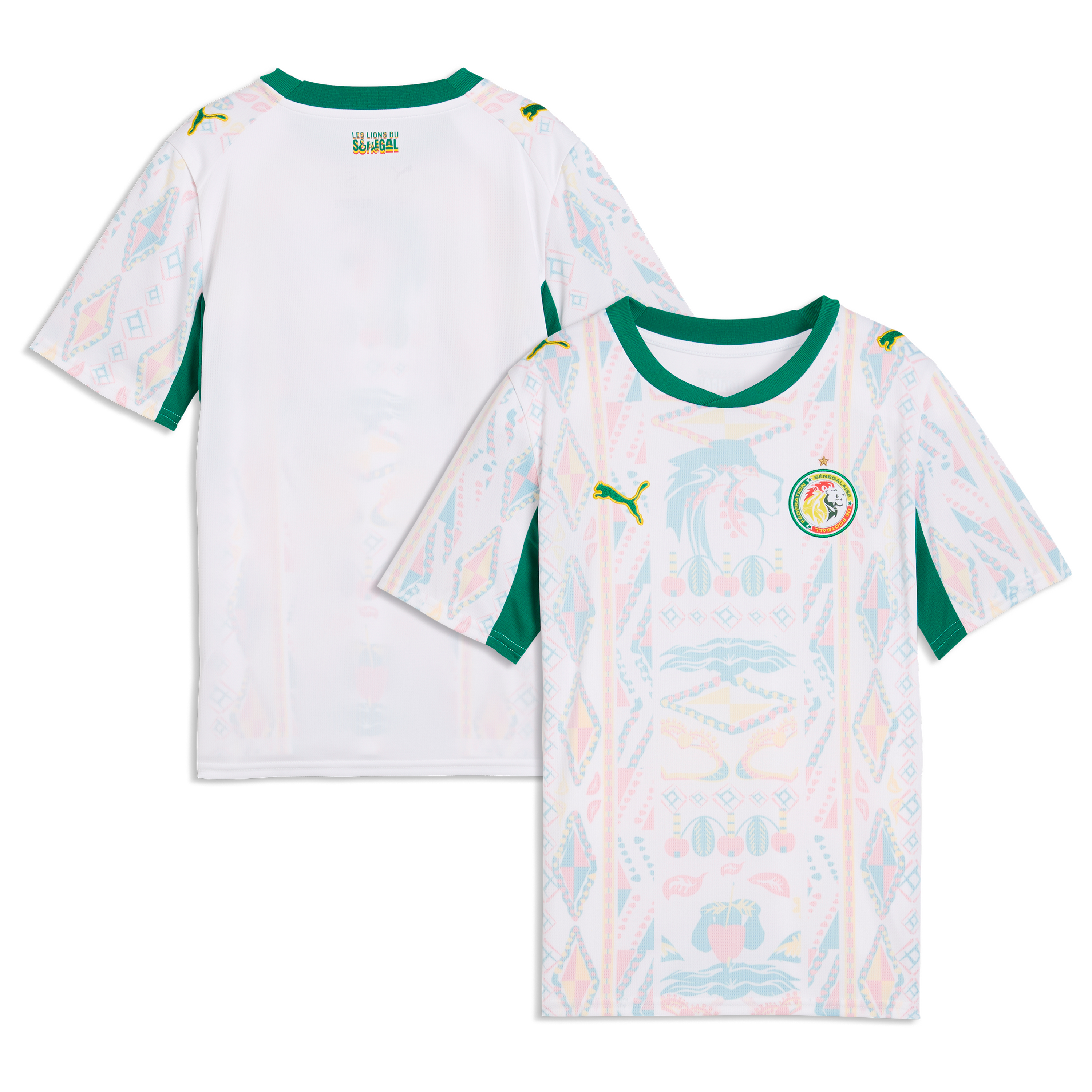  Senegal National Team Puma Youth 2026 Home Jersey - White