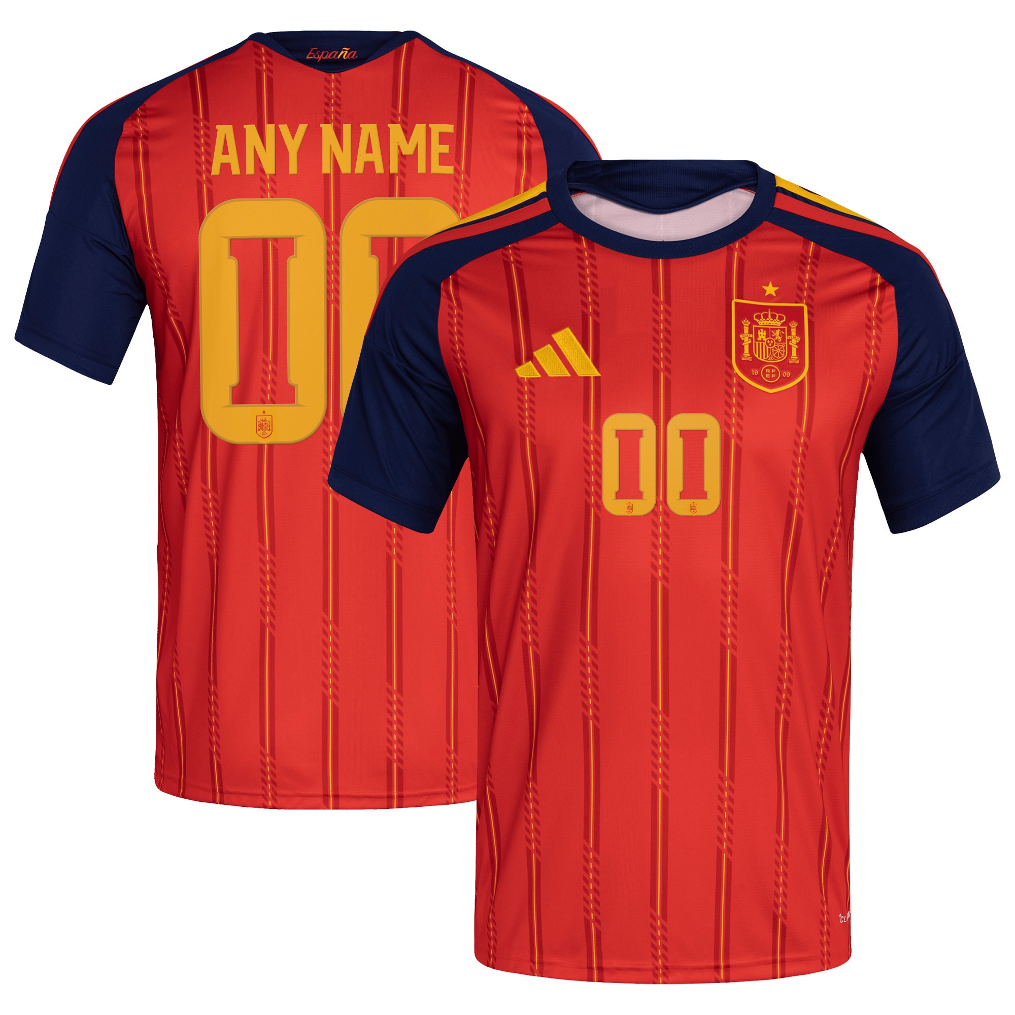  Spain National Team FIFA x World Cup 2026 Home Custom Jersey - Red