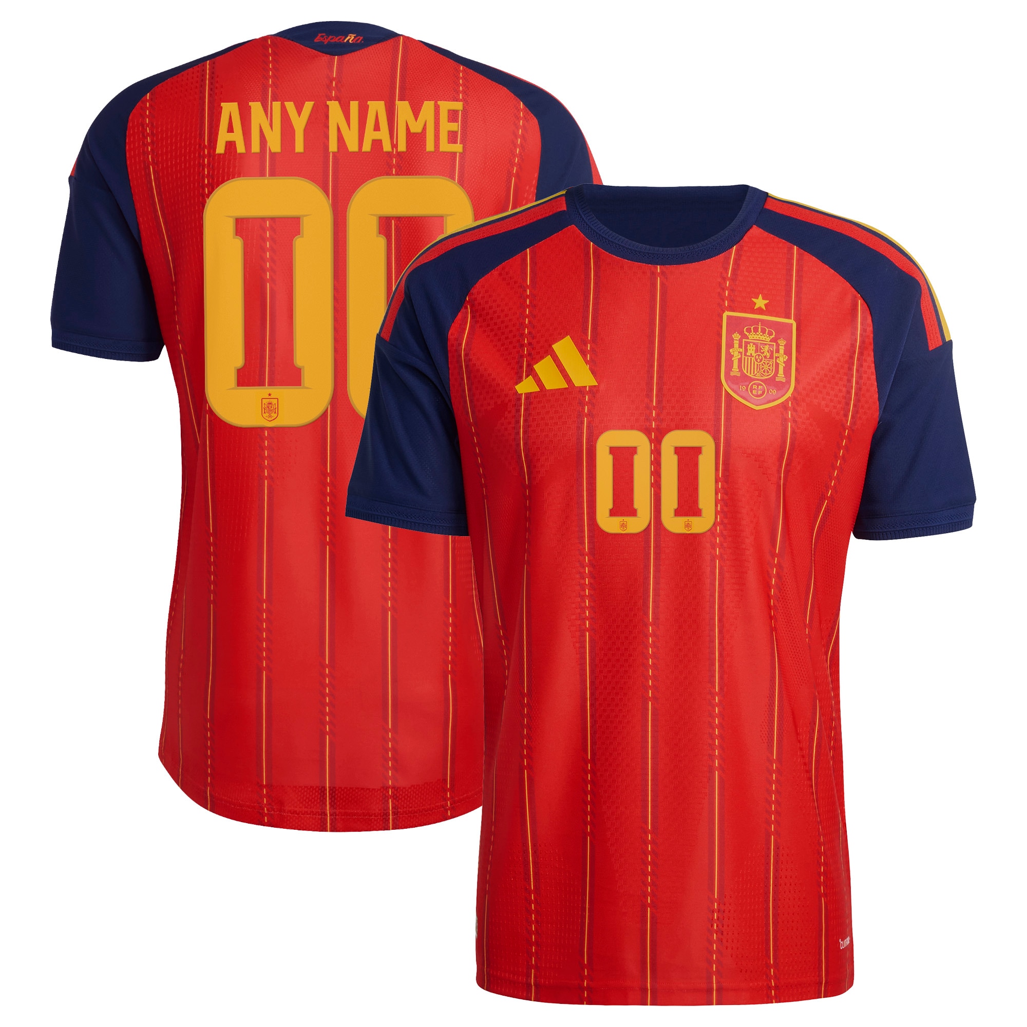  Spain National Team FIFA x World Cup 2026 Home On Field Custom Jersey - Red