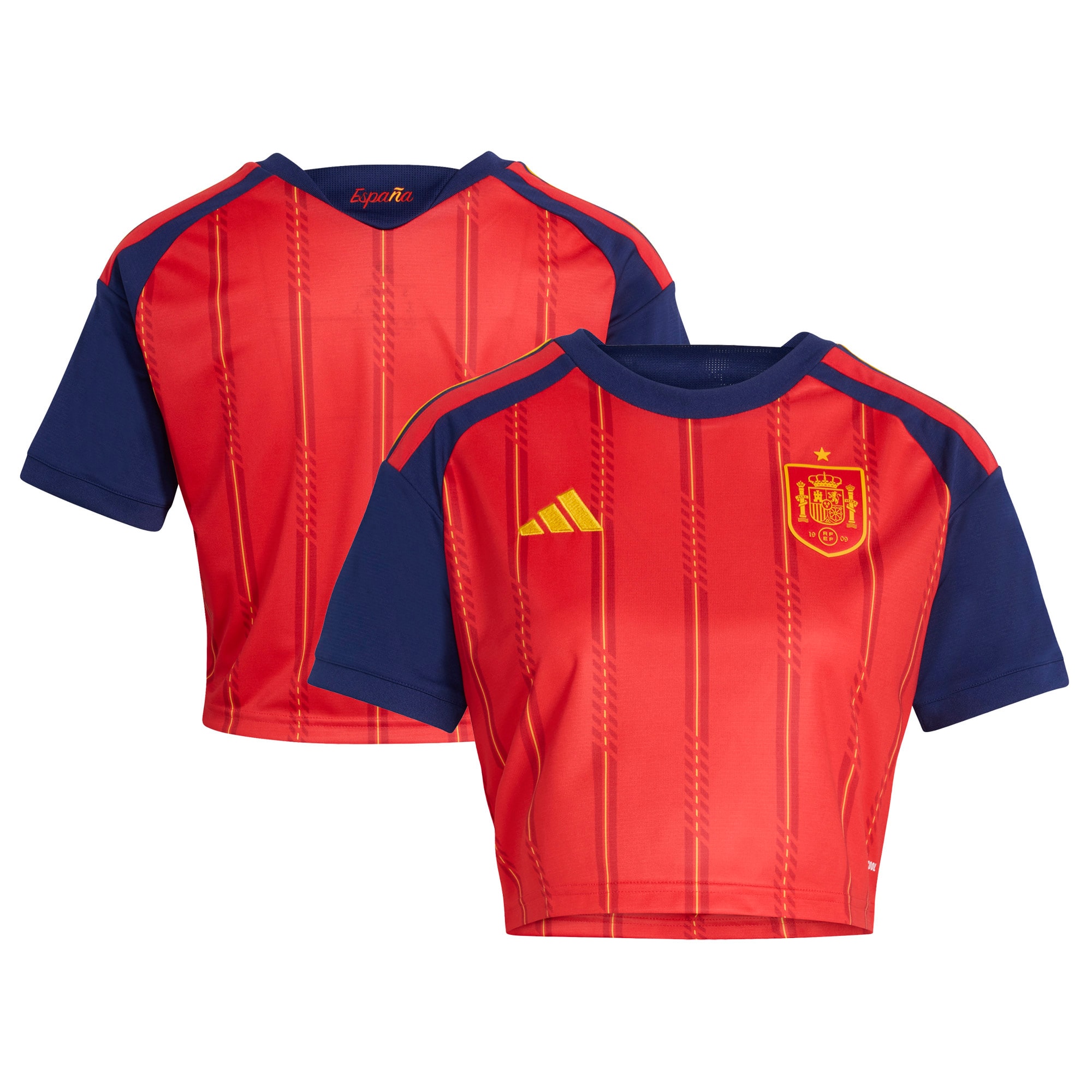  Spain National Team Women's FIFA x World Cup 2026 Home Cropped Jersey - Red