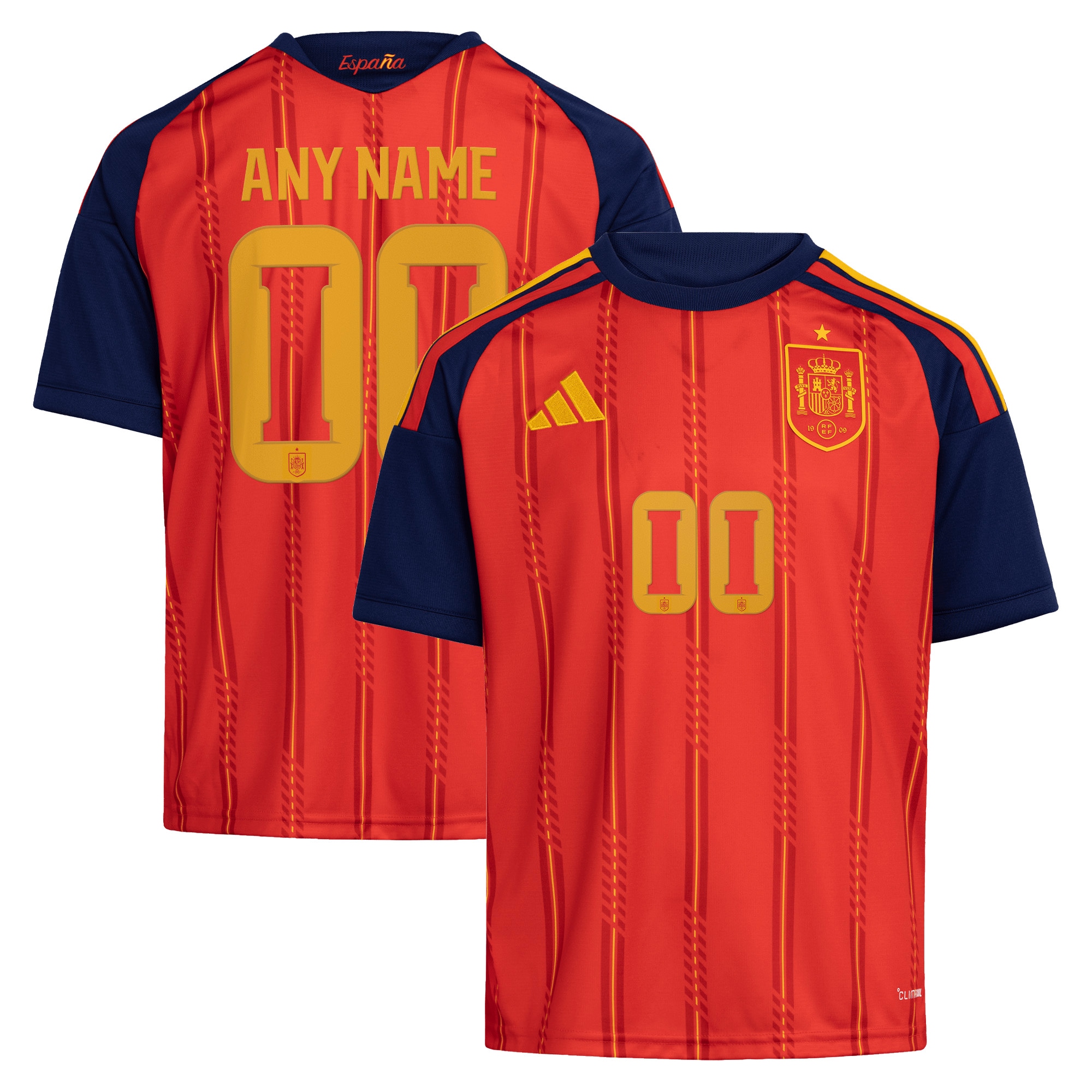  Spain National Team Youth FIFA x World Cup 2026 Home Custom Jersey - Red