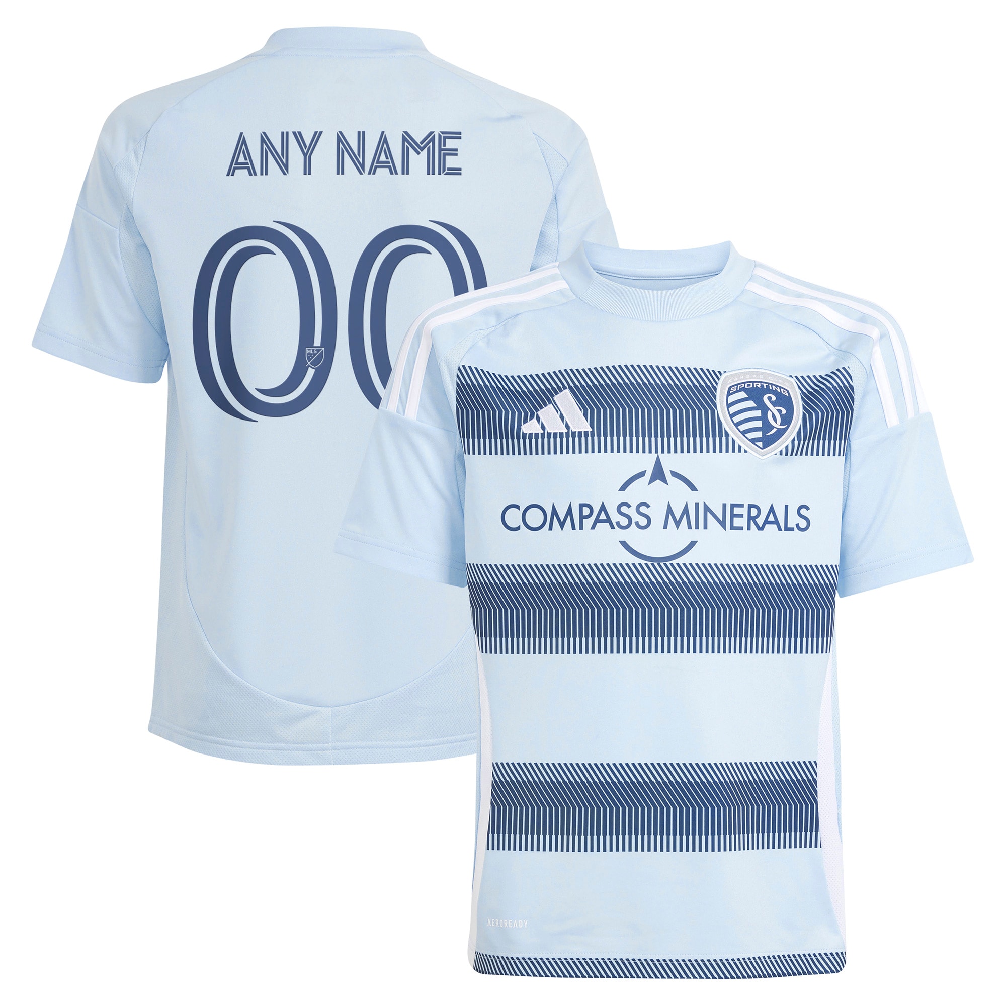 Sporting Kansas City Youth 2025 One KC Custom Jersey - Light Blue