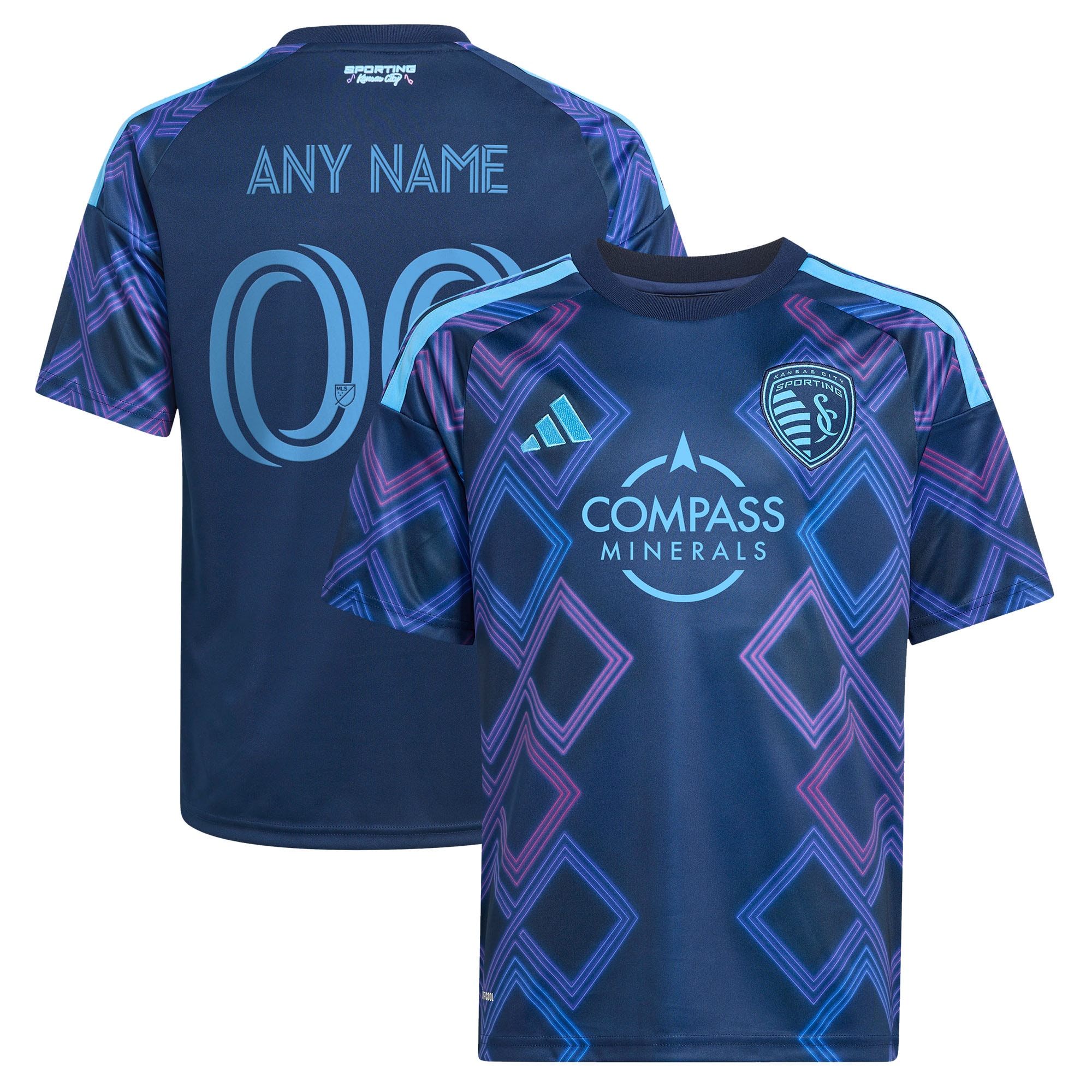  Sporting Kansas City Youth 2026 The 18th & Vine Kit Custom Jersey – Blue